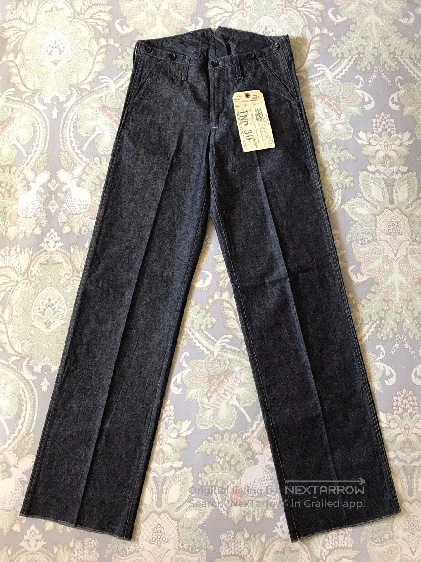 Visvim Adjustable Loose Straight Denim Cargo Pants. Size US 30 / EU 46 - 4 Thumbnail