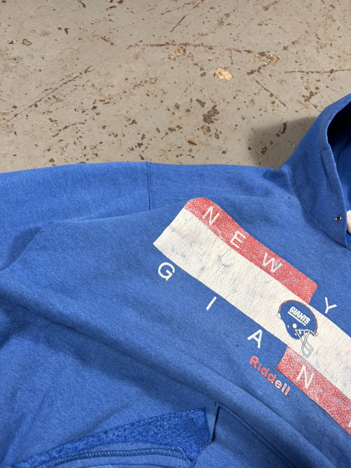 NFL Vintage Thrashed Distressed New York Yankees Cropped Hoodie Size US M / EU 48-50 / 2 - 5 Thumbnail