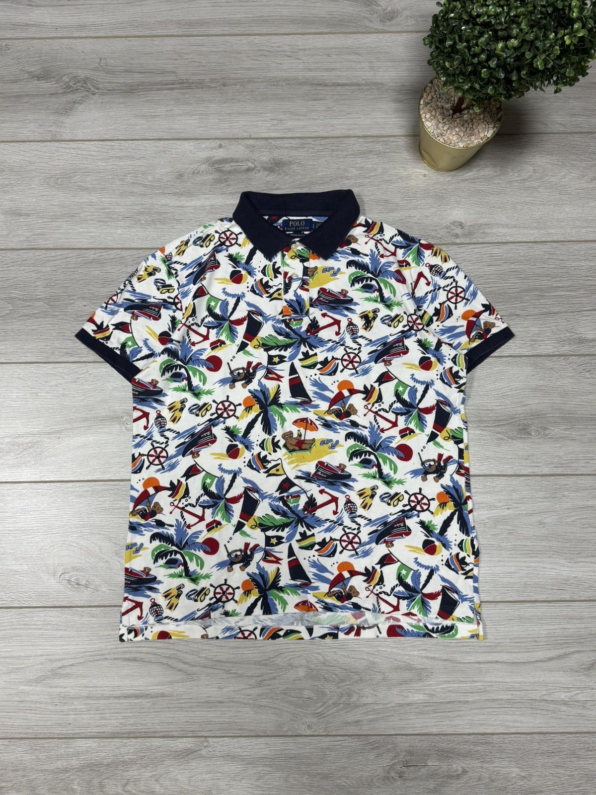 Polo Ralph Lauren POLO Bear Ralph Lauren beach all over print shirt Size US L / EU 52-54 / 3 - 1 Thumbnail