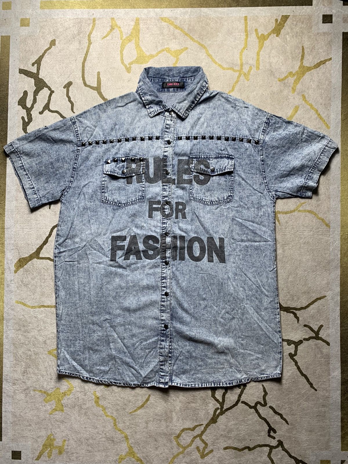 Beauty Beast × Japanese Brand × Vintage Japanese Chu XXX Rules For Fashion studed Size US L / EU 52-54 / 3 - 1 Thumbnail