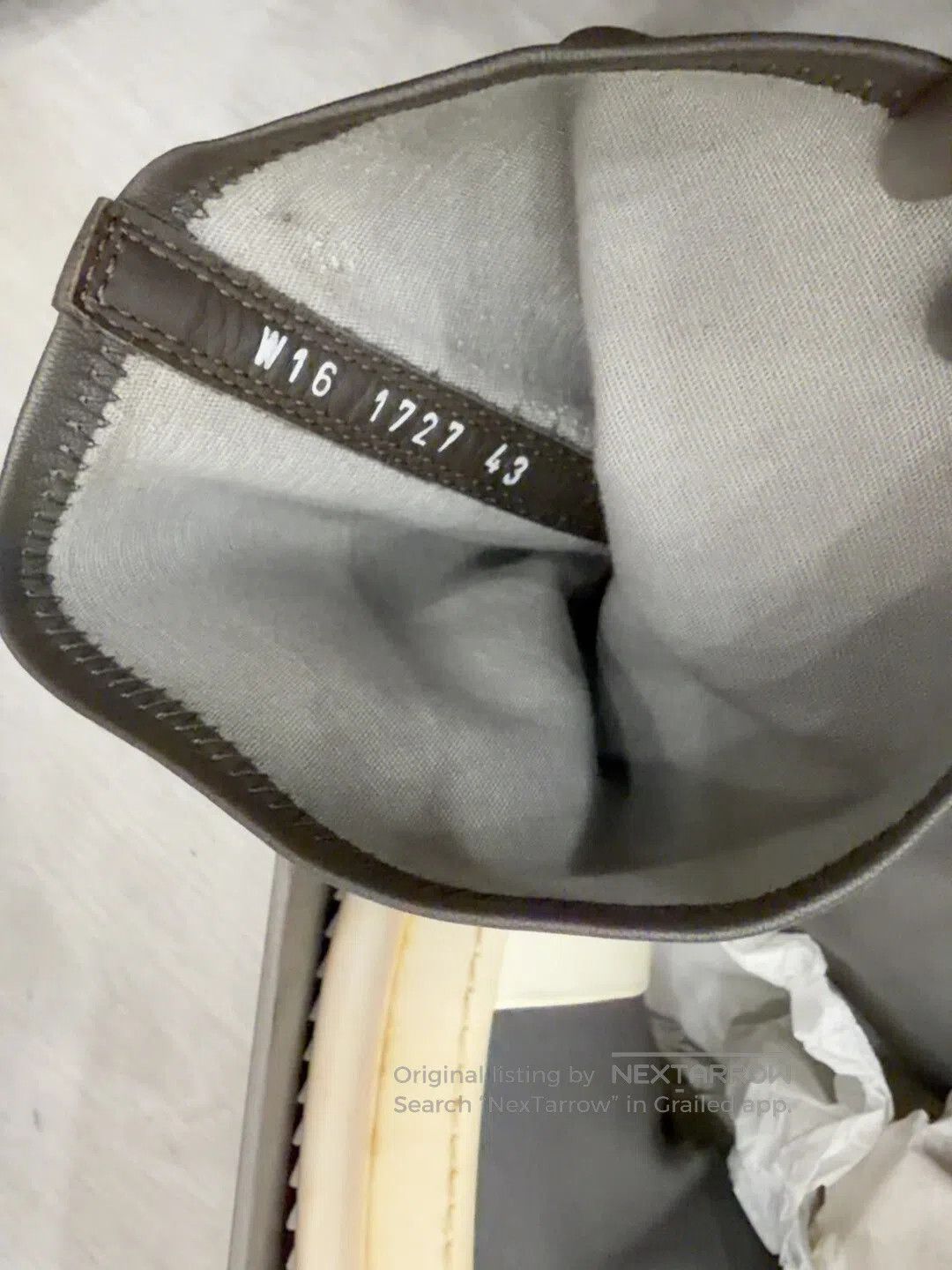 Rick Owens Rick Owens Gray High-Top Boots. Size US 11.5 / IT 41.5 - 3 Thumbnail