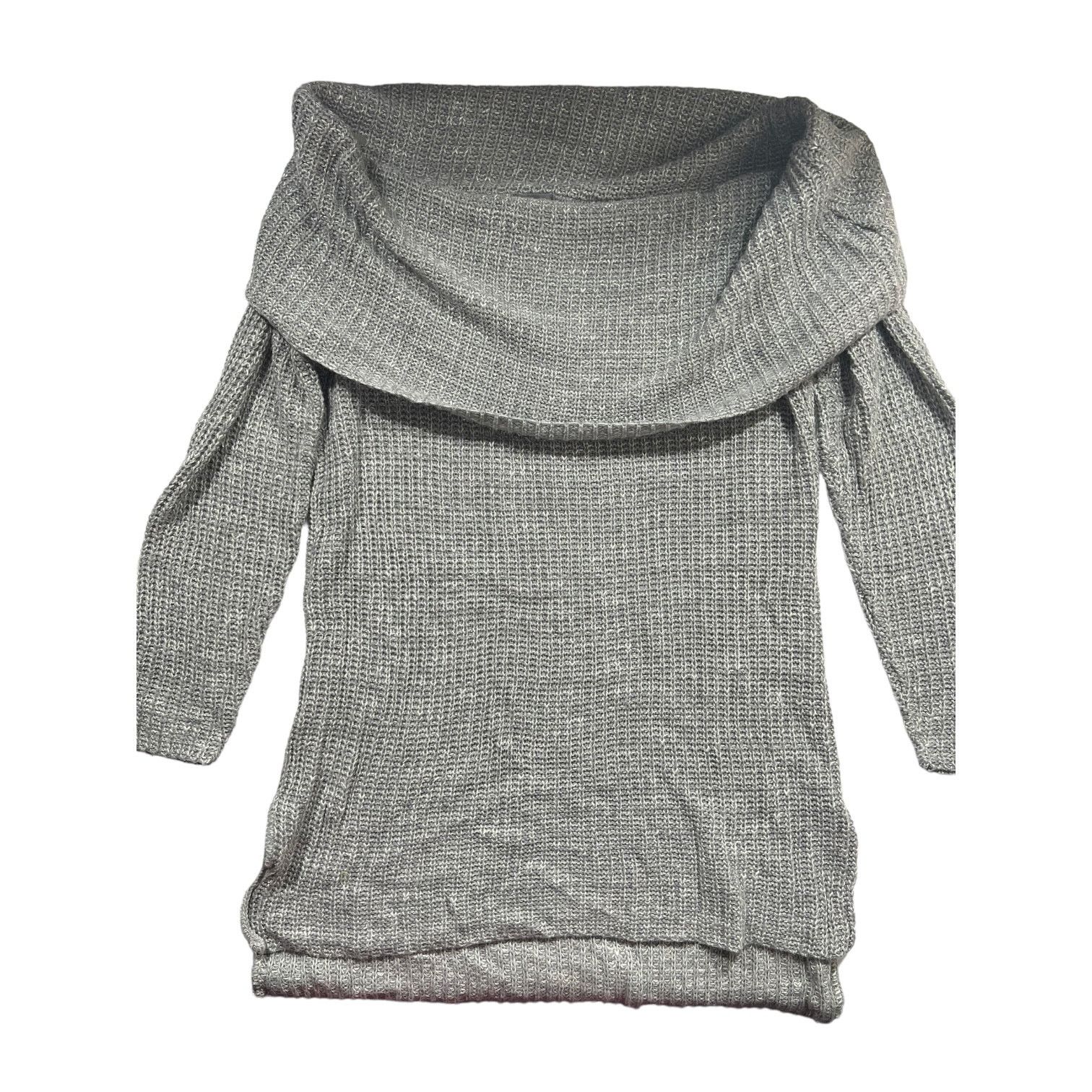 Other Vintage Charlotte Russe Heather Gray Cowl Neck Sweater Med Size M / US 6-8 / IT 42-44 - 4 Thumbnail