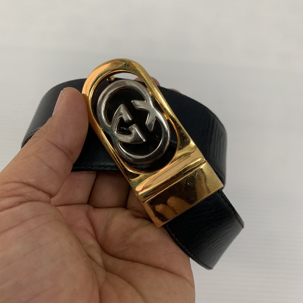 Gucci Gucci Two Tone Colour Leather Belt Size 34 - 3 Thumbnail