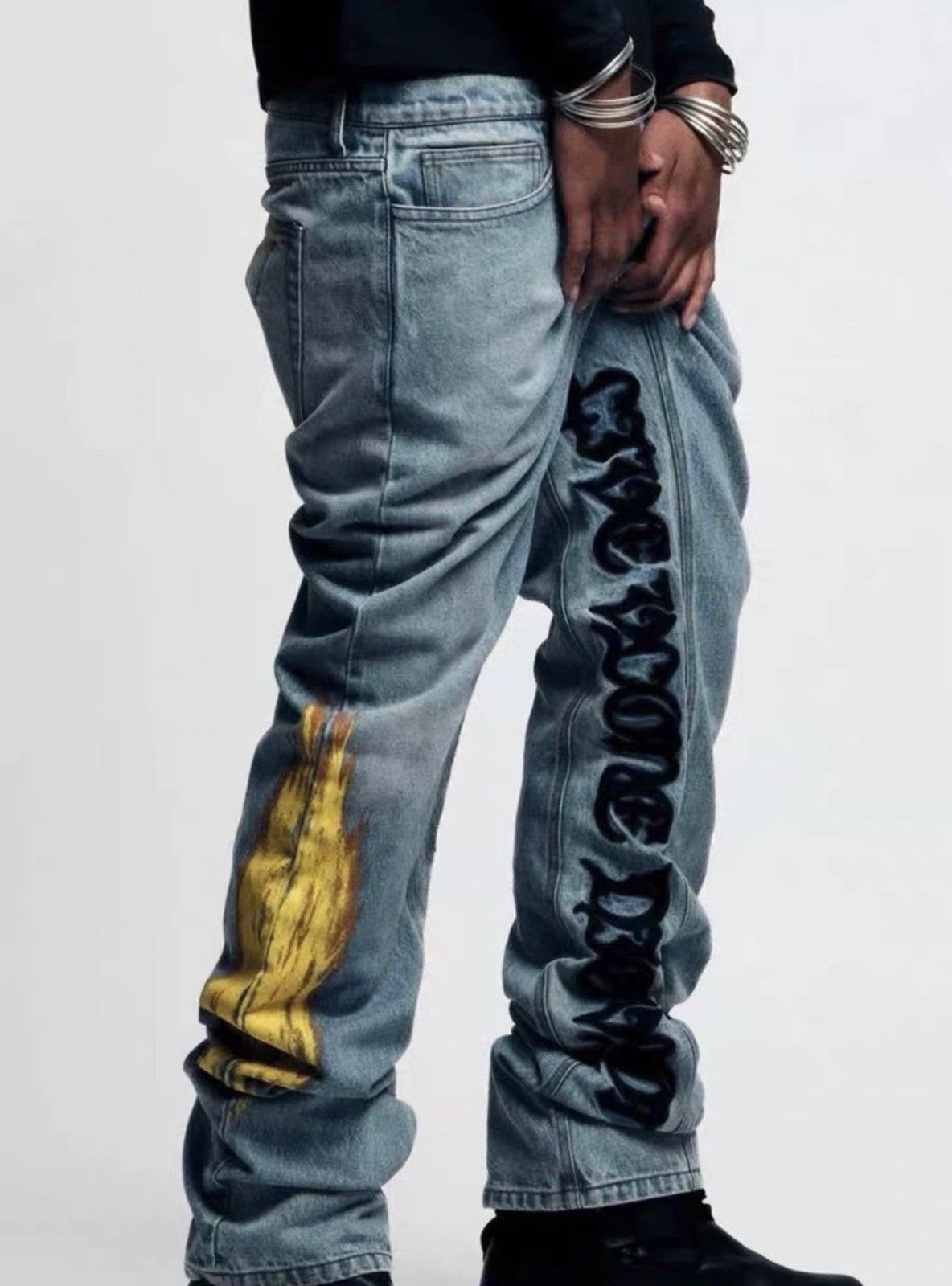 Vlone Vlone stitched jeanz Size US 34 / EU 50 - 8 Thumbnail