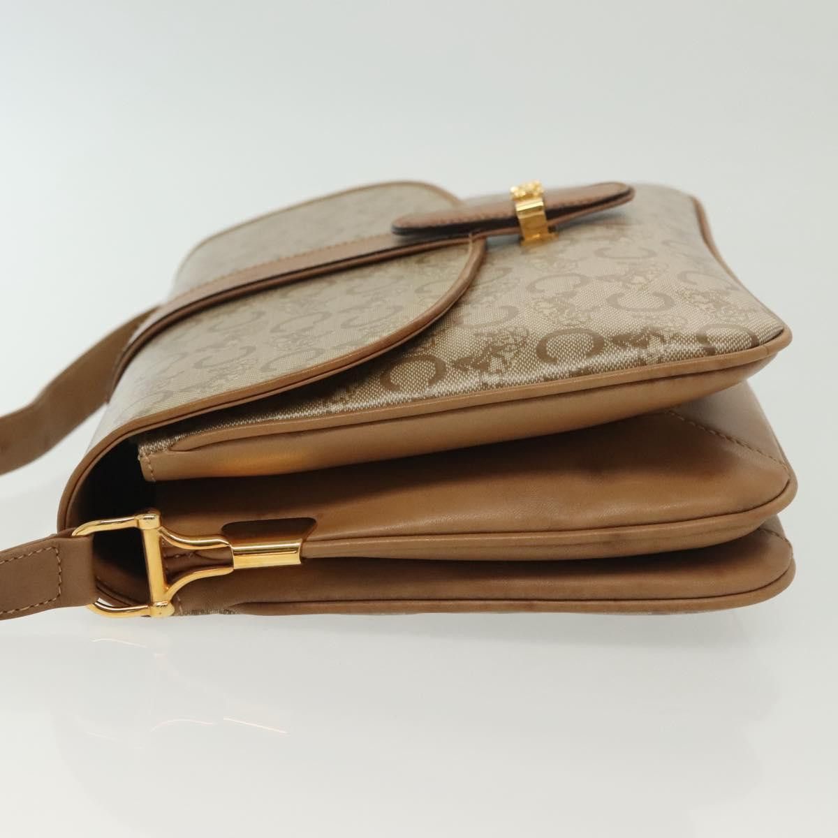 Celine CELINE Macadam Canvas Shoulder Bag Pvc Beige Gold Size ONE SIZE - 6 Thumbnail