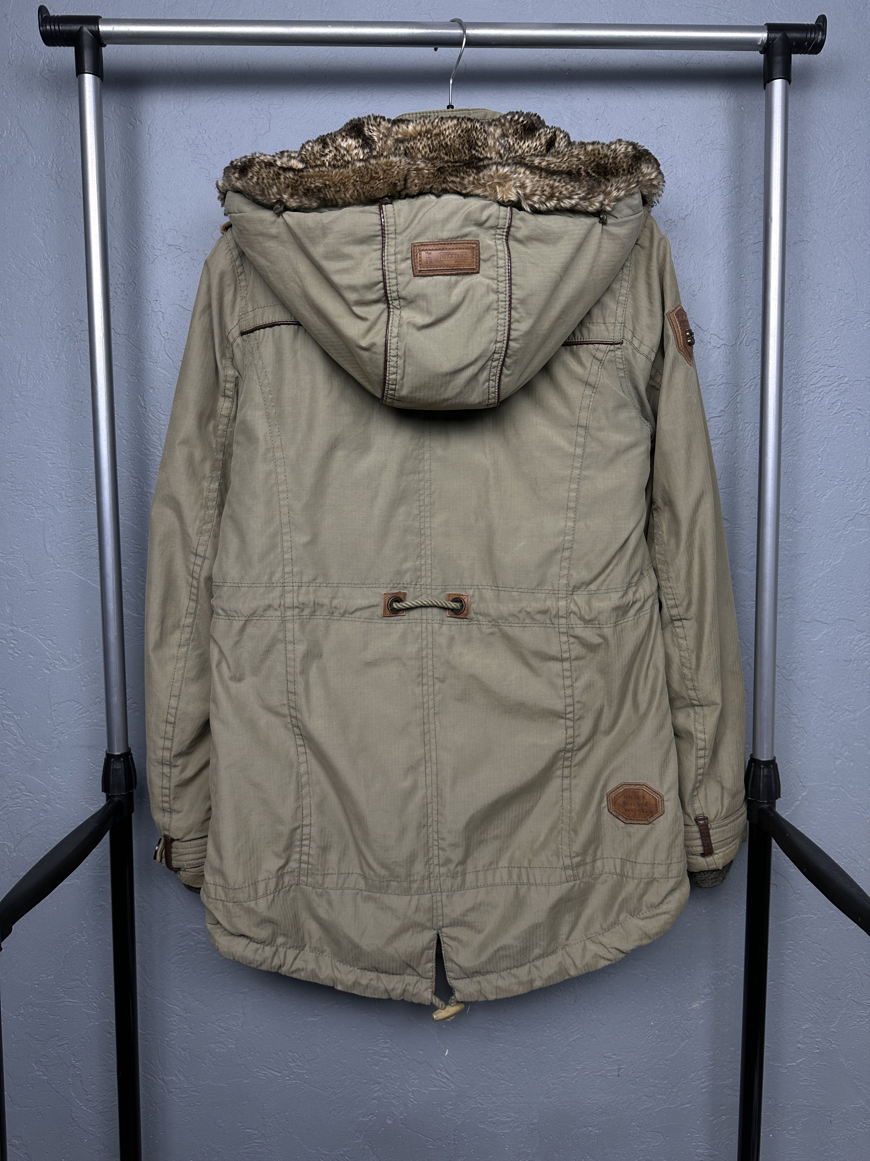 Naketano Naketano Womens Parka Jacket Fur Collar Size M / US 6-8 / IT 42-44 - 8 Thumbnail