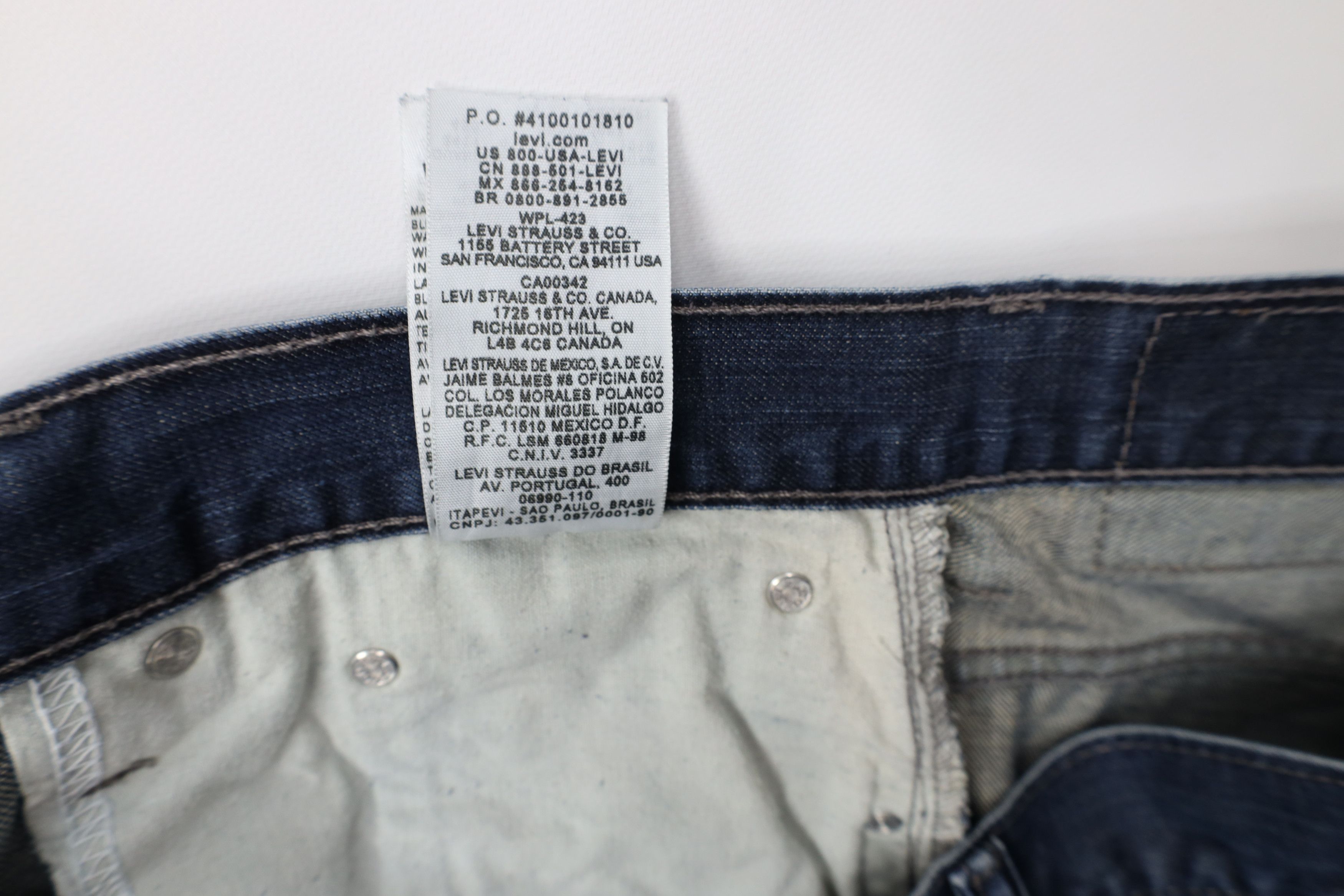 Levi's Vintage Y2K Levis 569 Wide Leg Denim Jeans Blue Cotton Size US 38 / EU 54 - 9 Thumbnail