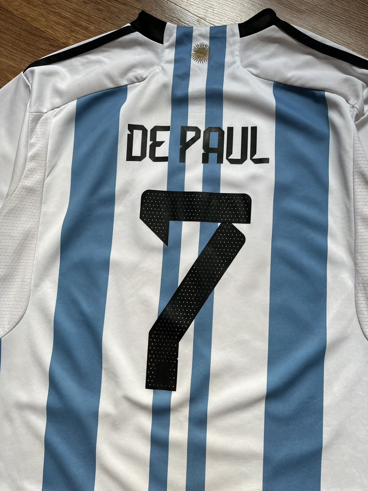 Adidas Vintage Adidas FIFA World Cup De Paul #7 Football Jersey Size US L / EU 52-54 / 3 - 6 Thumbnail