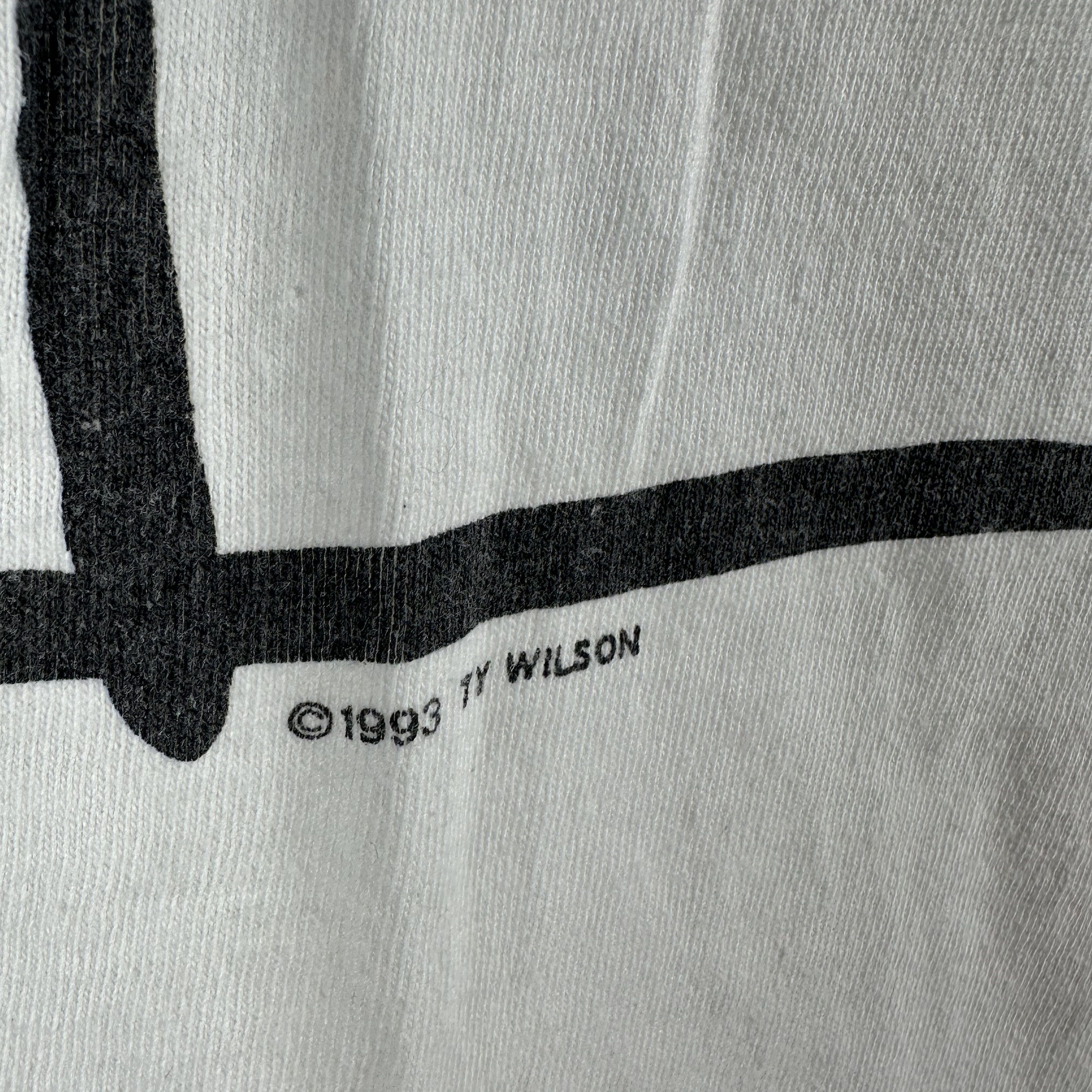 Vintage 1993 Ty Wilson Artwork Art Graphic Single Stitch T-shirt Size US XL / EU 56 / 4 - 4 Thumbnail