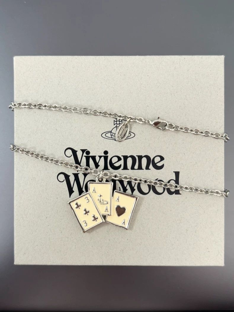Vivienne Westwood Vivienne Westwood A poker three-in-a-row necklace Size ONE SIZE - 1 Thumbnail