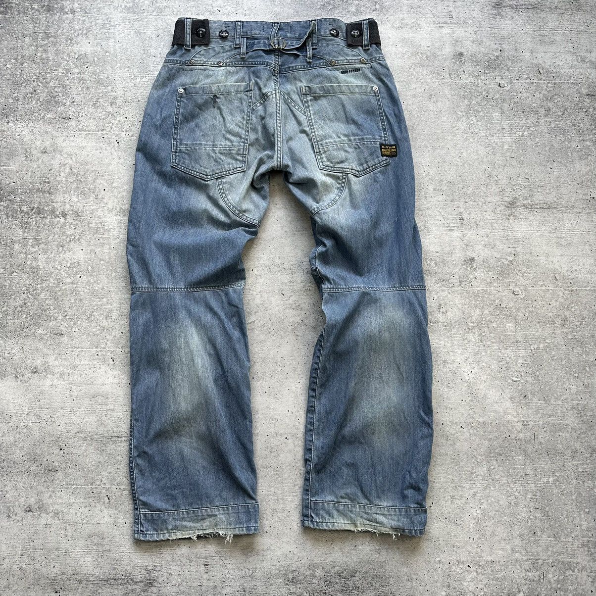 Other G Star Raw Vintage Denim Pants Double Knee Jeans Y2K Hype Size US 32 / EU 48 - 10 Thumbnail