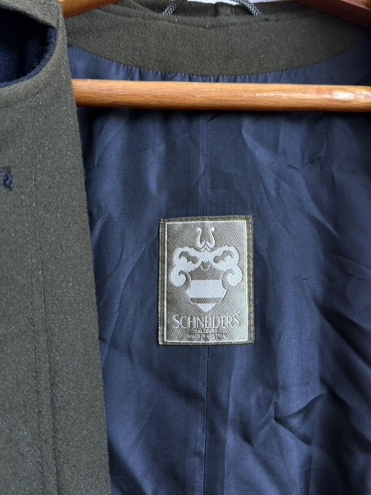 Schneiders Vintage Schneiders Salzburg Wool Coat with Green Cape Wool Size L / US 10 / IT 46 - 15 Thumbnail