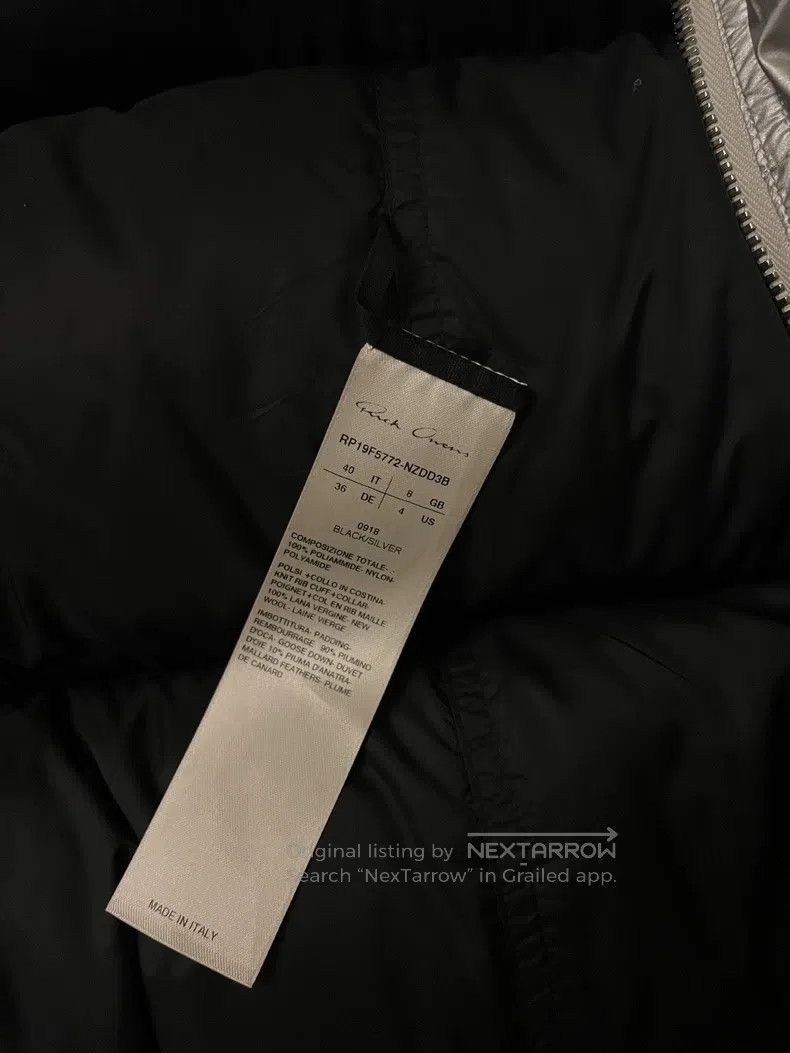 Rick Owens RICK OWENS Down jacket Size US XXS / EU 40 - 2 Thumbnail