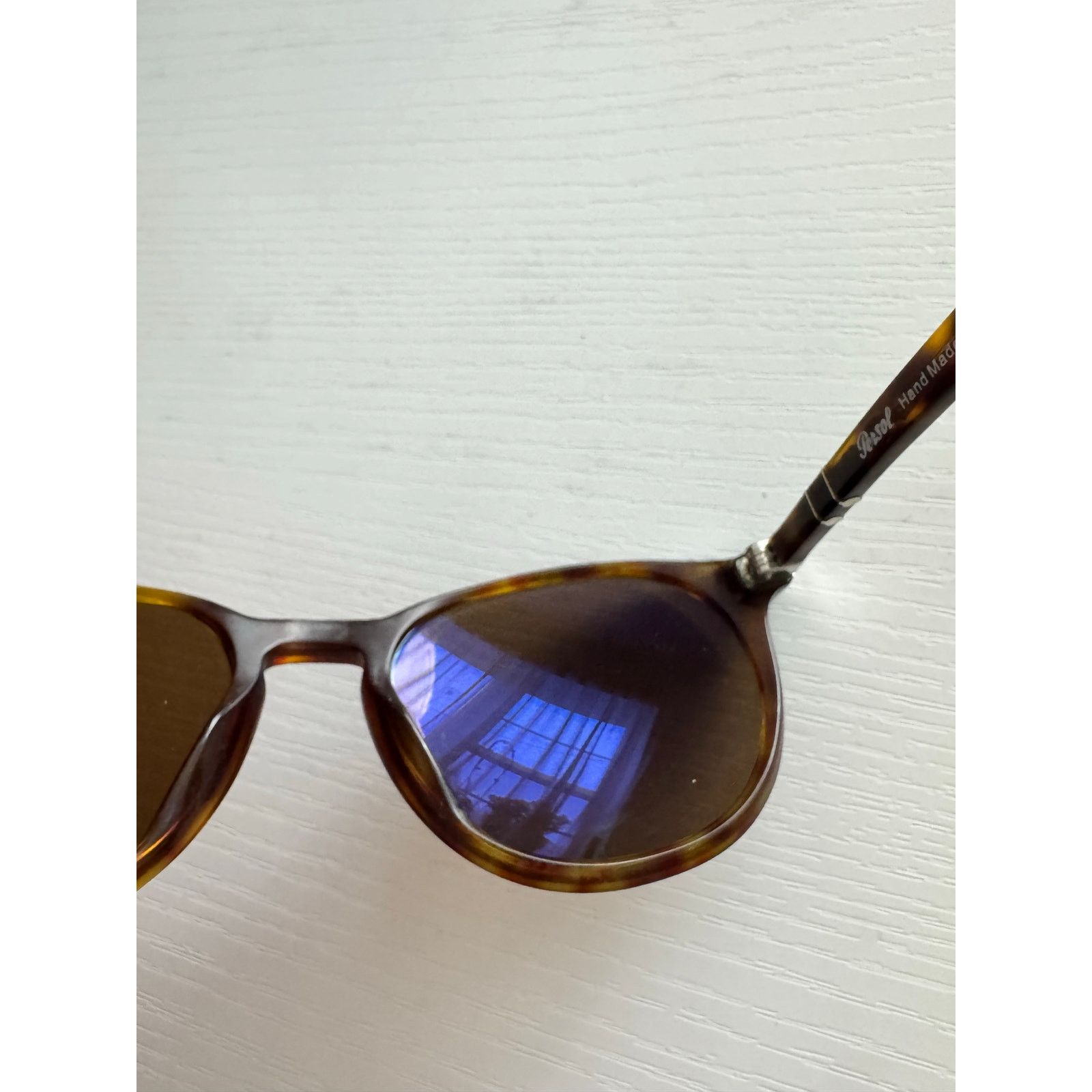 Persol Persol Polarized Tortoiseshell Sunglasses Size ONE SIZE - 6 Thumbnail