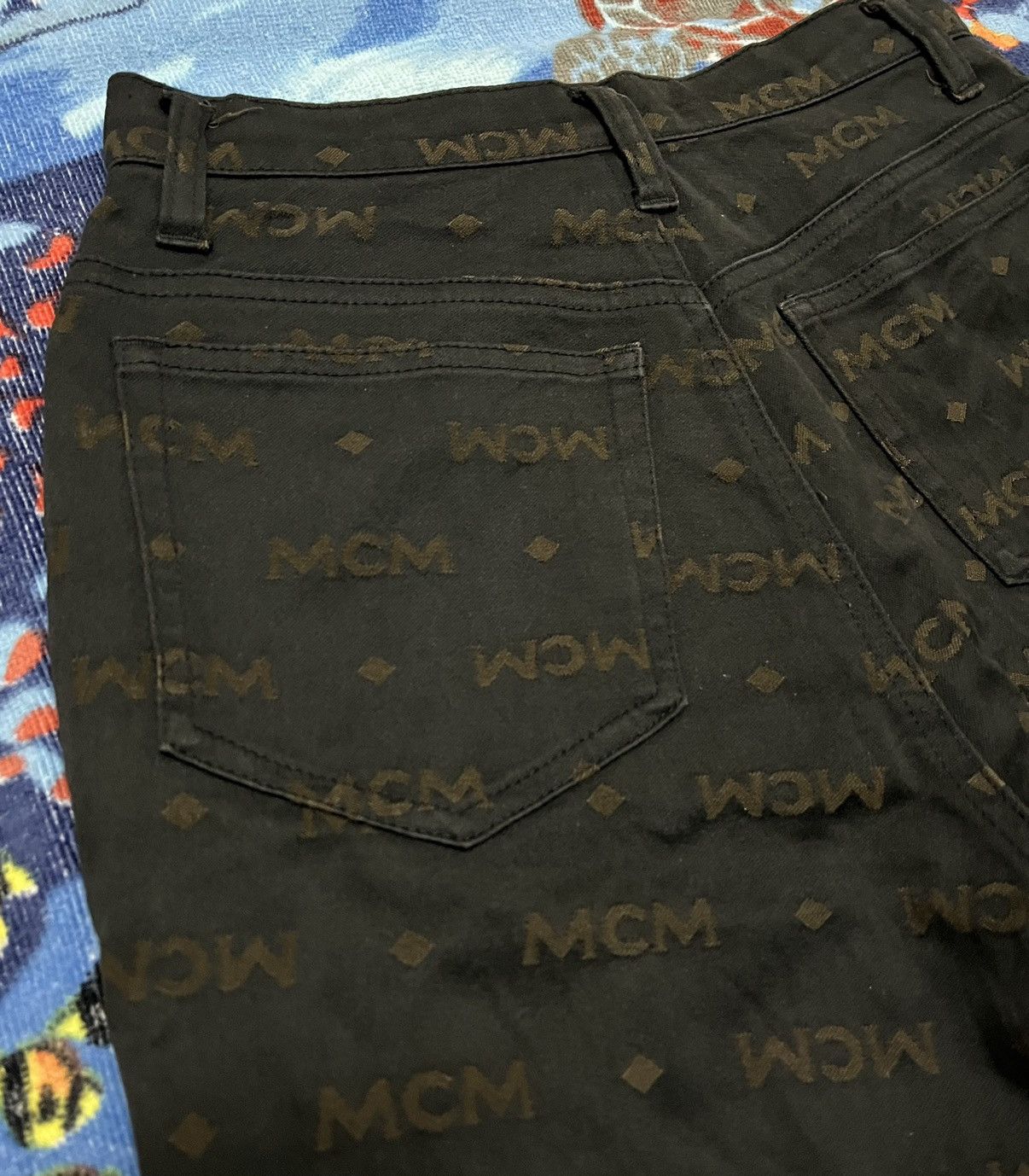 MCM Rare🔥MCM Monogram Fullprint Pant Size 26" / US 2 / IT 38 - 5 Thumbnail
