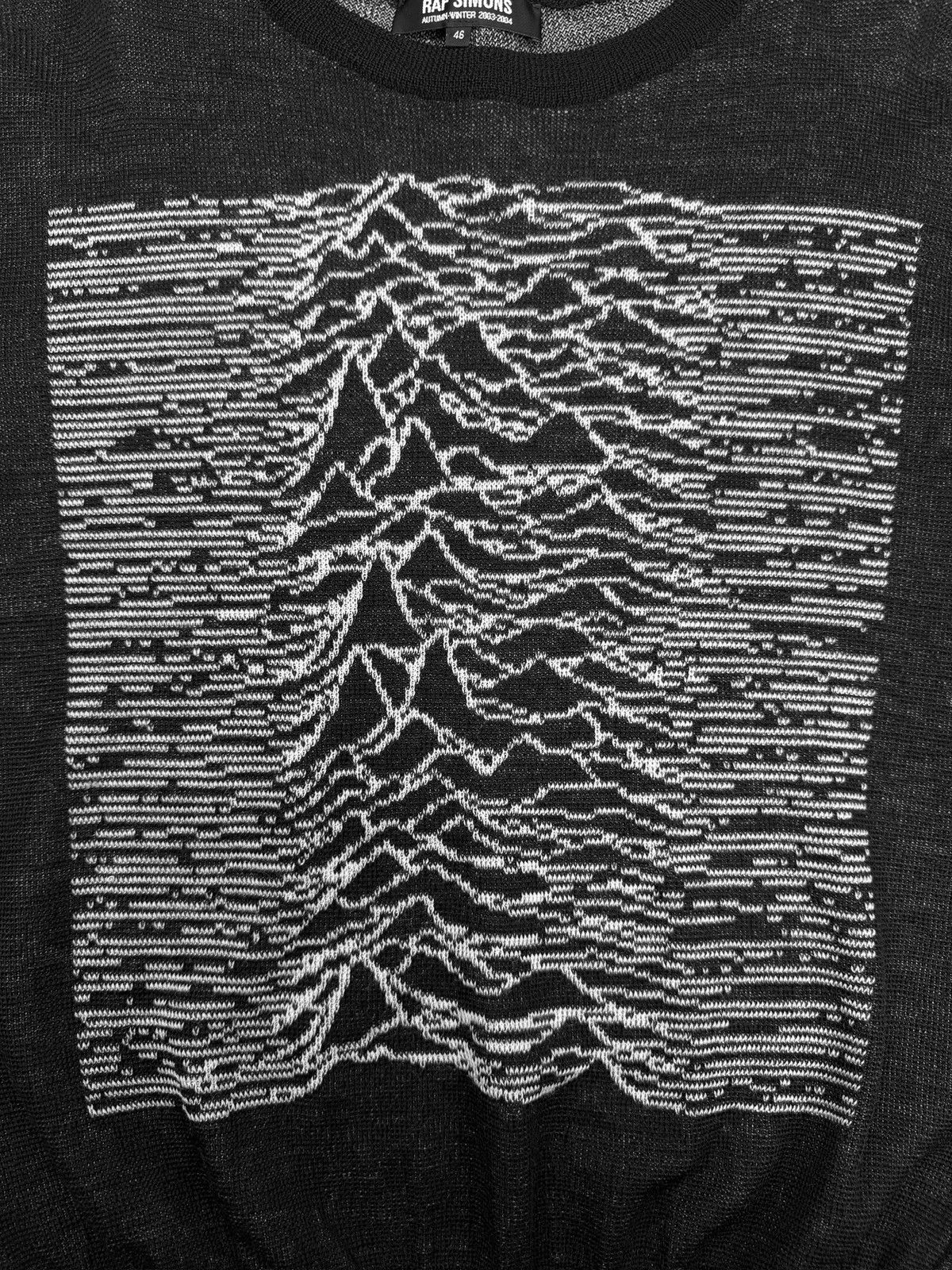 Raf Simons AW03 Raf Simons ‘Unknown Pleasures’ Closer Joy Division Knit Sweater Size US S / EU 44-46 / 1 - 2 Thumbnail