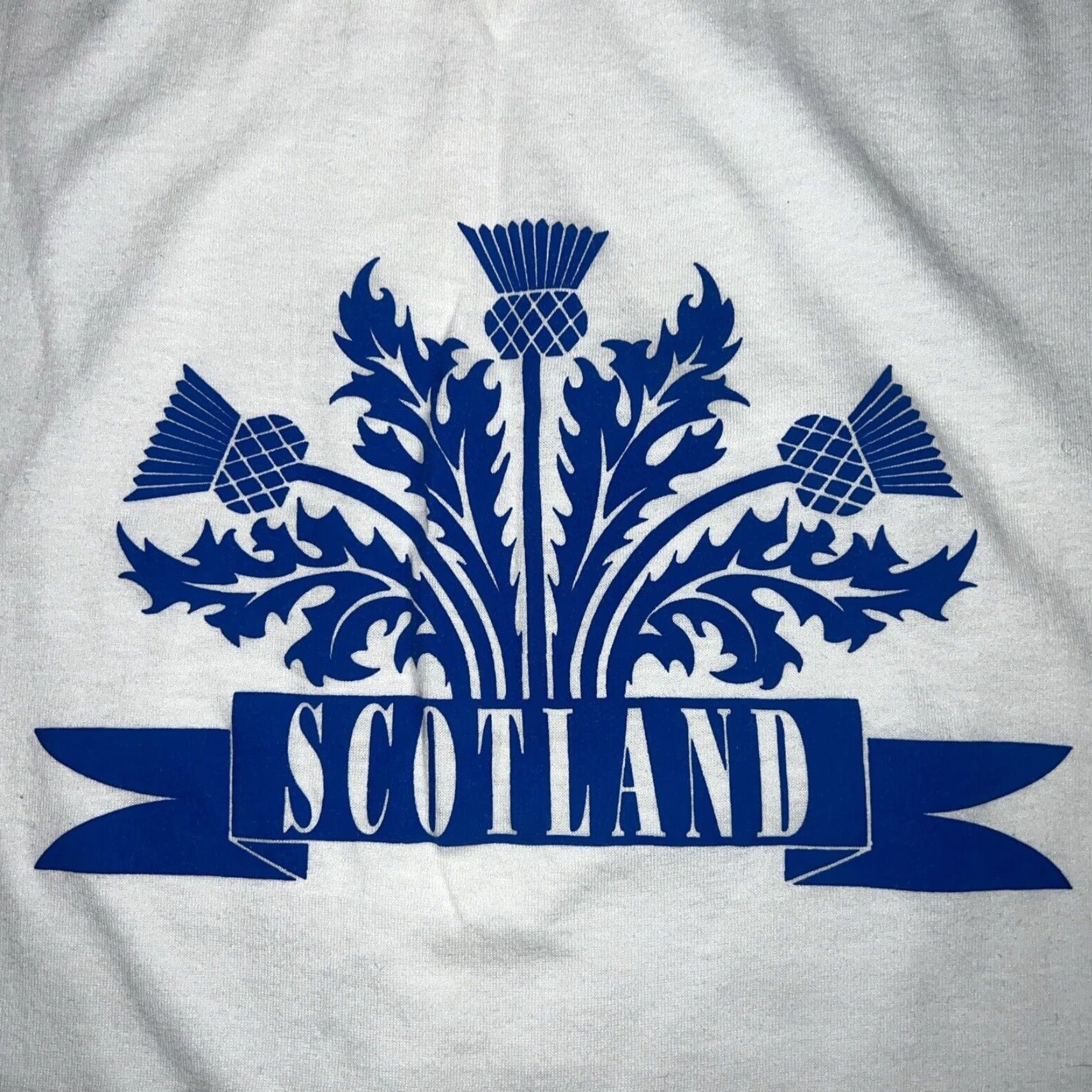 Hanes VINTAGE Hanes T-Shirt Scotland USA 2XL White Heavyweight 50/50 Single Stitch Mens XXL Size US XXL / EU 58 / 5 - 2 Thumbnail