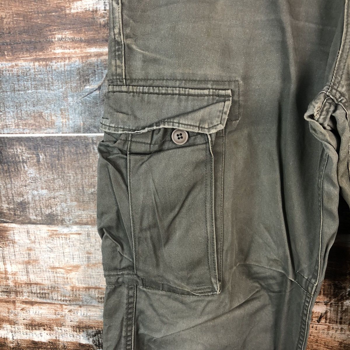 Japanese Brand DL Real Crush Clothing utility Cargo Multipocket Pants #C710 Size US 33 - 10 Thumbnail
