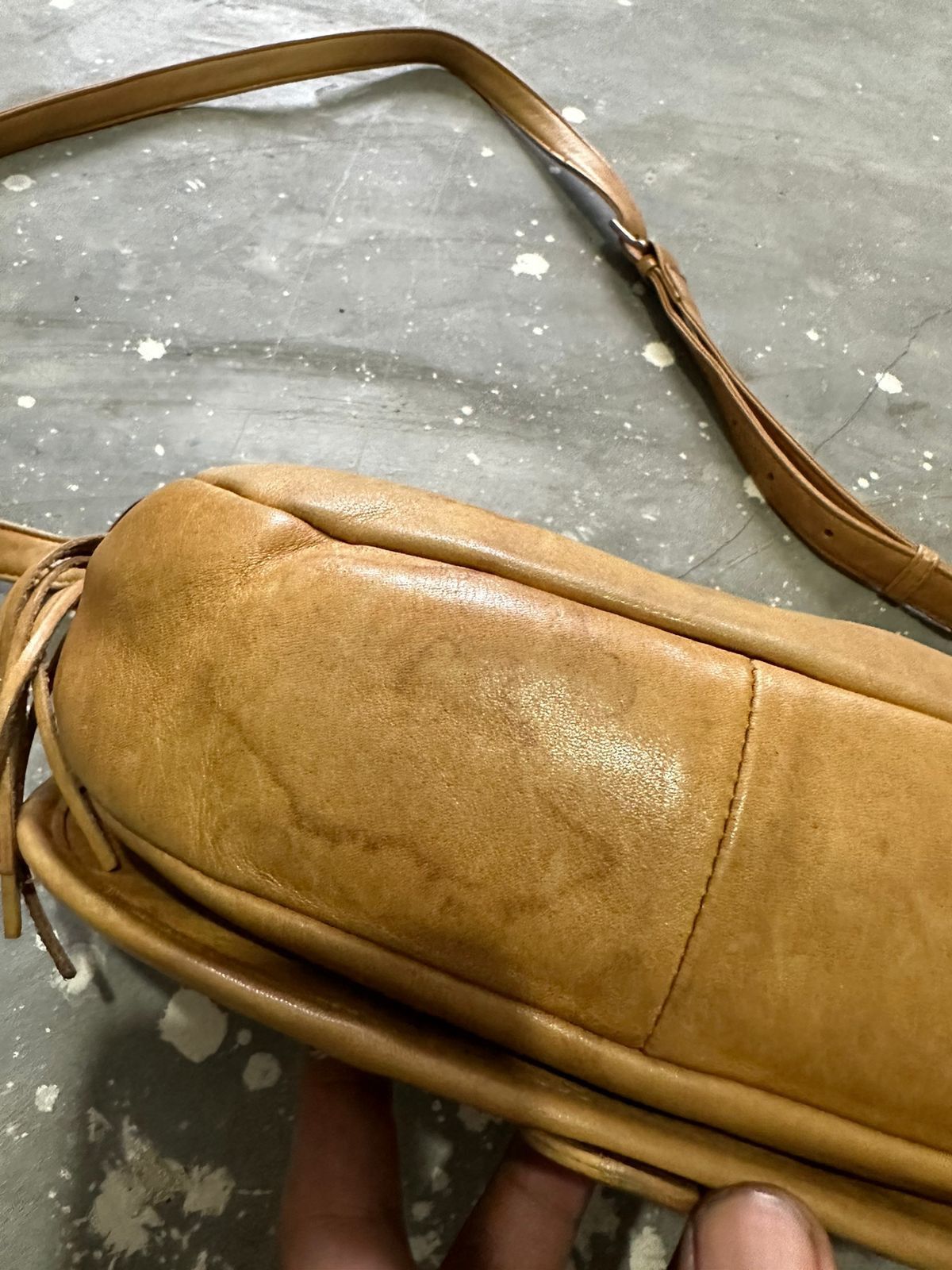 Yohji Yamamoto 🔥Vintage Ysaccs Yohji Yamamoto Leather Crossbody/ Sling bag Size ONE SIZE - 7 Thumbnail