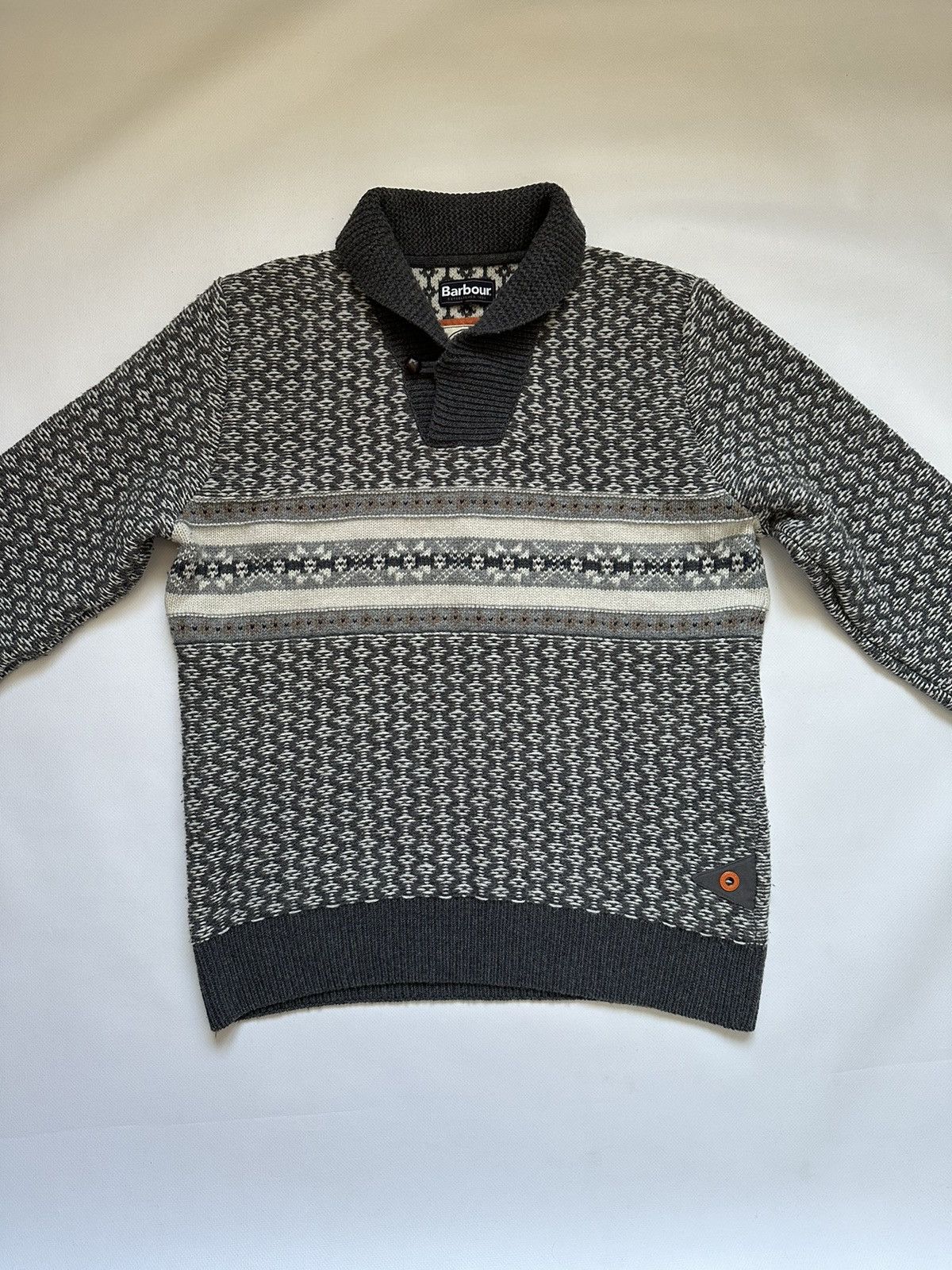 Barbour Barbour Mens Multicolor Wool Pullover Sweater Size US L / EU 52-54 / 3 - 8 Thumbnail