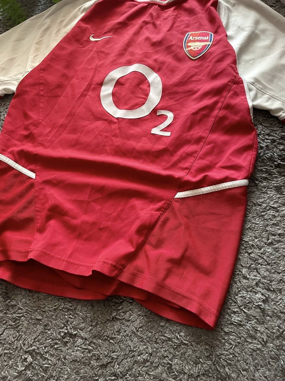 Nike × Vintage 90s Nike Vintage T-Shirt Arsenal O2 Soccer Jersey Rare Y2k Size US L / EU 52-54 / 3 - 5 Thumbnail