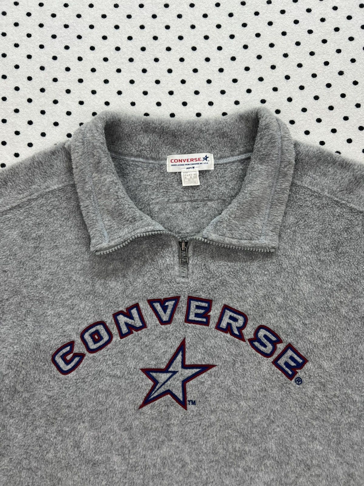 Converse Vintage Converse Fleece Pullover Jacket Size US S / EU 44-46 / 1 - 7 Thumbnail