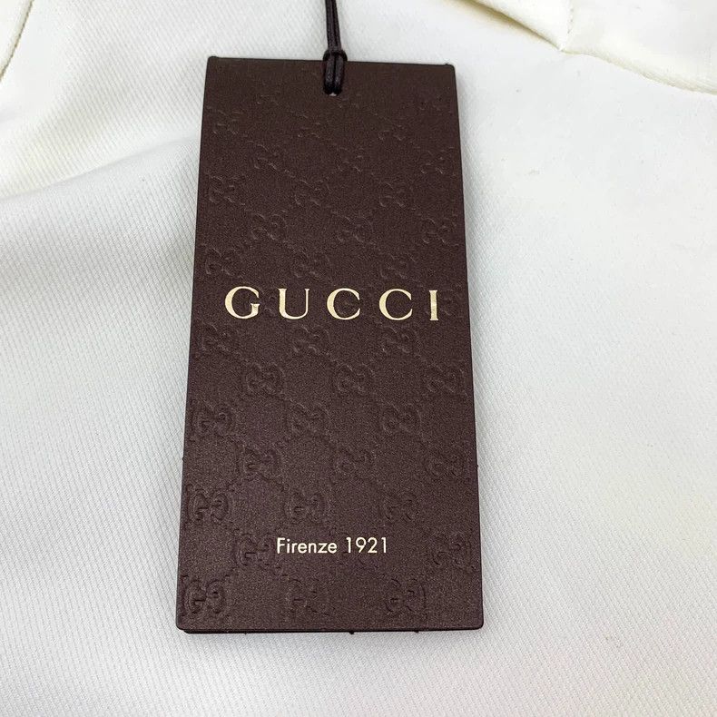 Gucci Gucci Beige striped webbing cotton casual trousers 2505-Nex Size 25" / US 0 / IT 36 - 8 Thumbnail