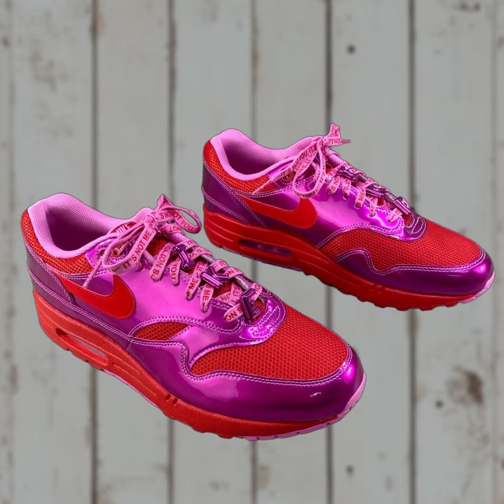 Nike Nike Air Max 1 Mens 11.5 Womens 13 PRM Valentine's Day Love Playful Pink Red NEW Nike Air Max 1 Sneaker Mens Womens Size US 11 / IT 41 - 1 Thumbnail