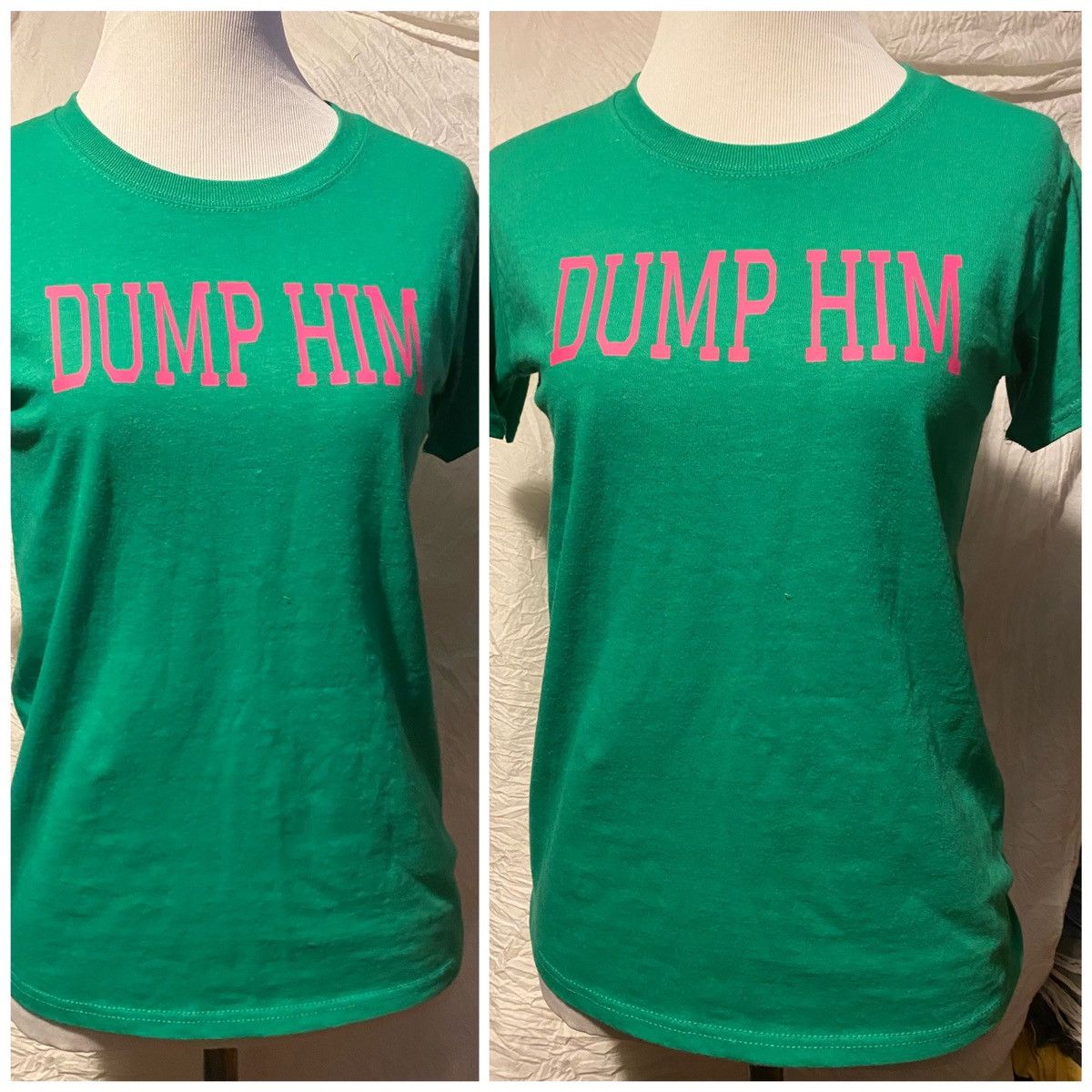 Other “Dump Him”, Kelly Green, Y2K Font Style Tee Size XS / US 0-2 / IT 36-38 - 9 Thumbnail