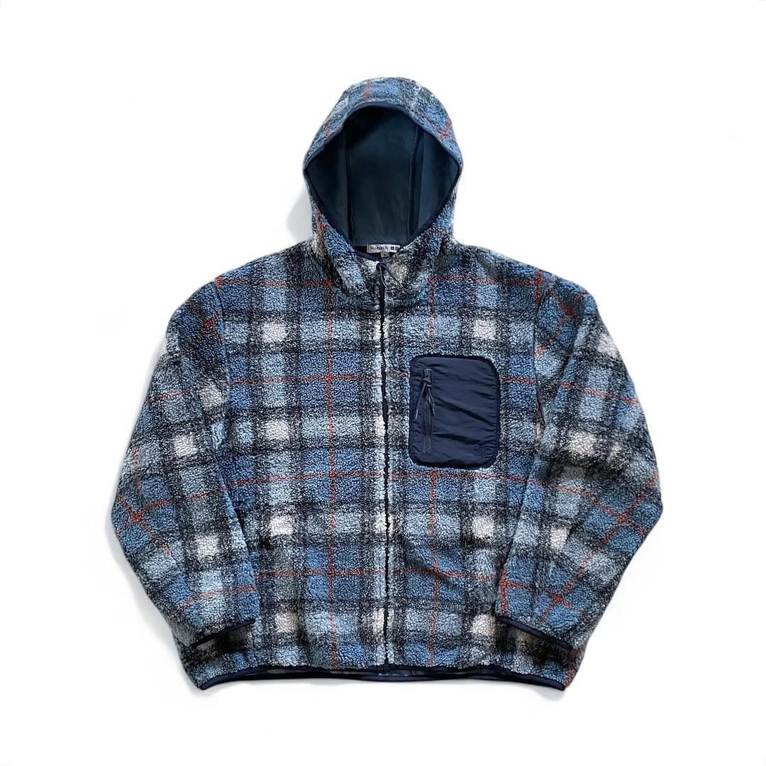 JW Anderson Uniqlo x JW Anderson Plaid Fleece Hooded Jacket Size US XL / EU 56 / 4 - 2 Thumbnail