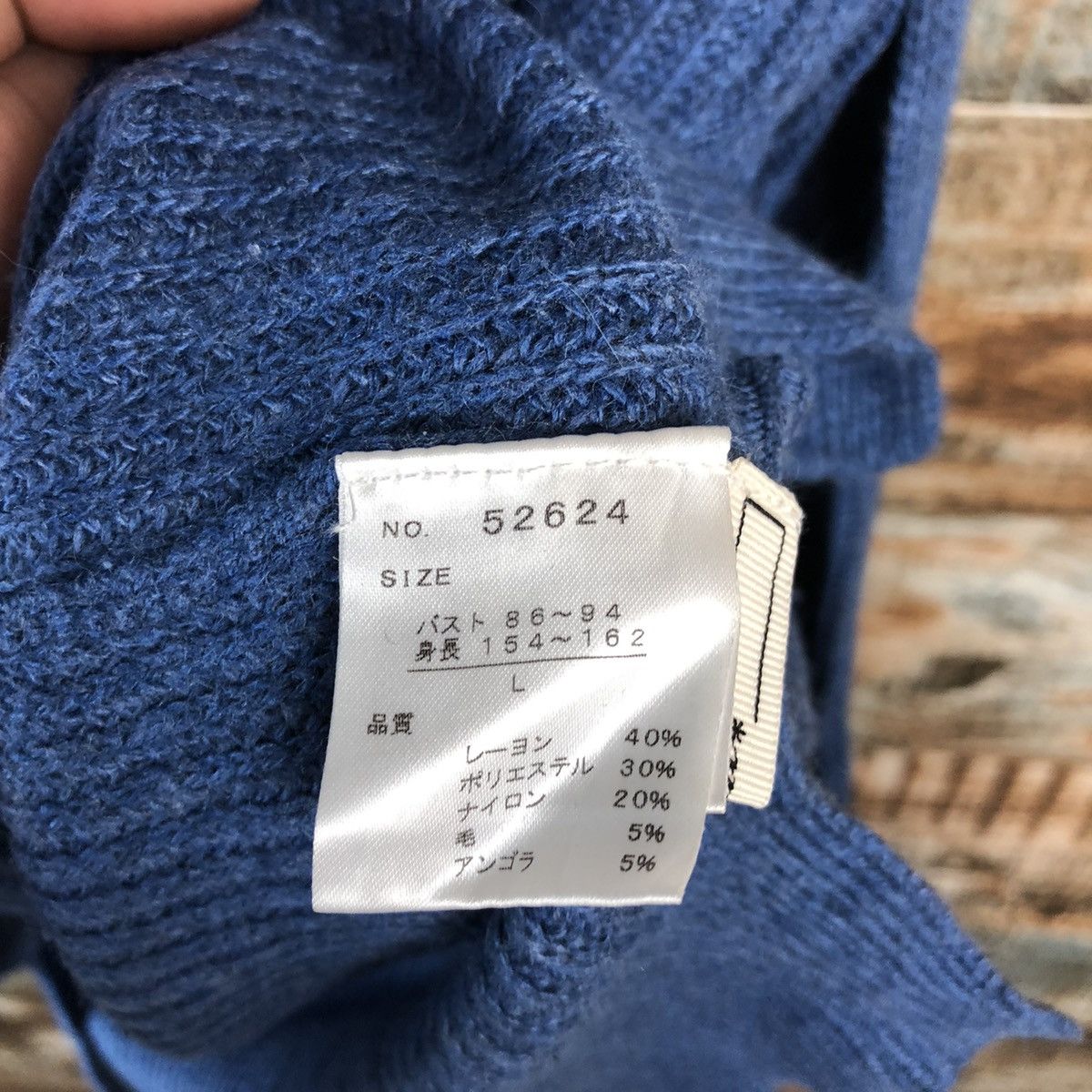 Homespun Knitwear × Japanese Brand Altais japan vintage Blue sweatshirt Knitwear #A1561 Size US L / EU 52-54 / 3 - 9 Thumbnail