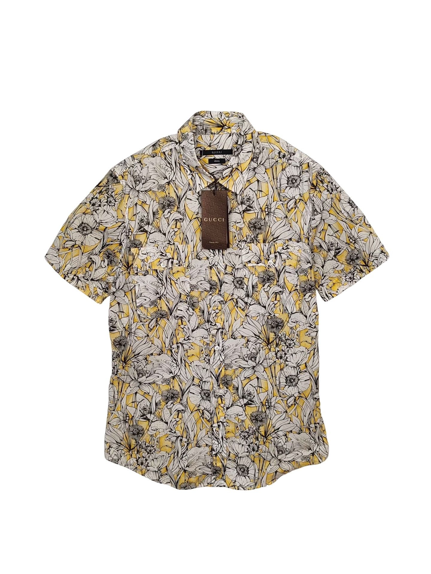 Gucci Gucci Floral Button Up Shirt Size M Size US M / EU 48-50 / 2 - 1 Thumbnail