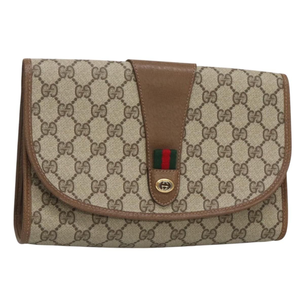バッグ Vintage Shelly Line Gucci Clutch Bag Gucci Vintage GG Logo Sherry Line Clutch Bag - Etsy
