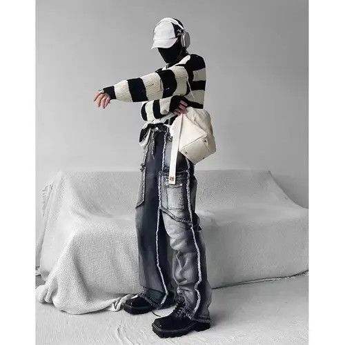 Japanese Brand × Vintage Retro grunge punk distressed frayed jeans pants Size US 30 / EU 46 - 4 Thumbnail