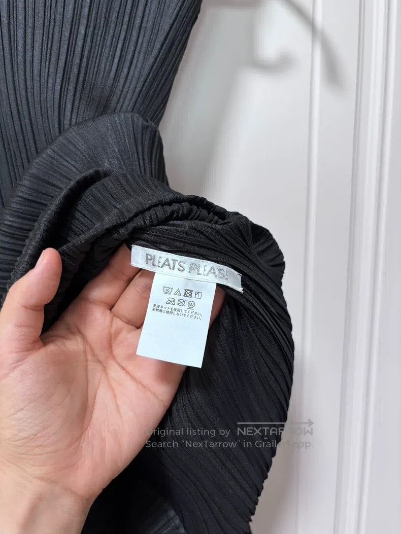 Issey Miyake Issey Miyake Black Pleated Sleeveless Midi Top Size L / US 10 / IT 46 - 3 Thumbnail