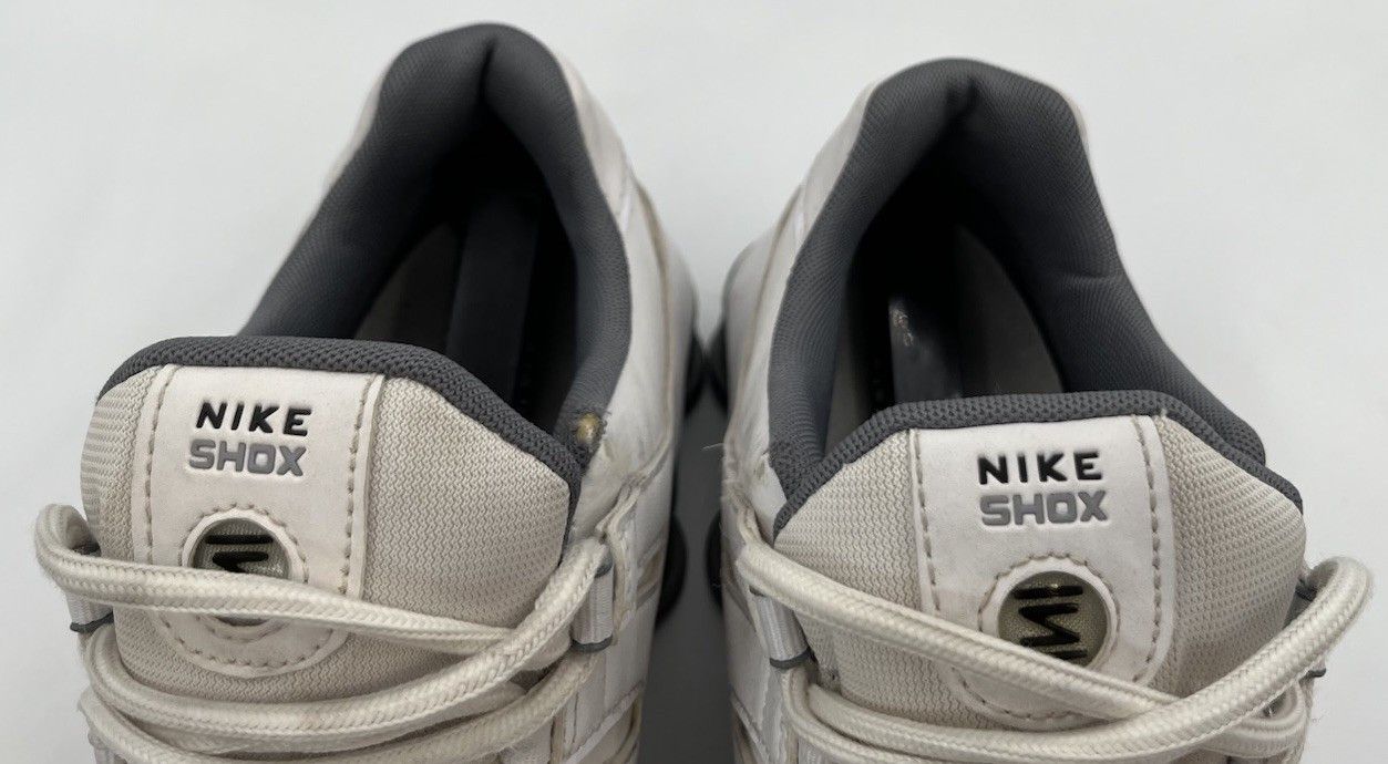 Nike Nike Mens Size 11 Shox NZ Leather White Cool Grey Shoes Size US 11 / EU 44 - 8 Thumbnail