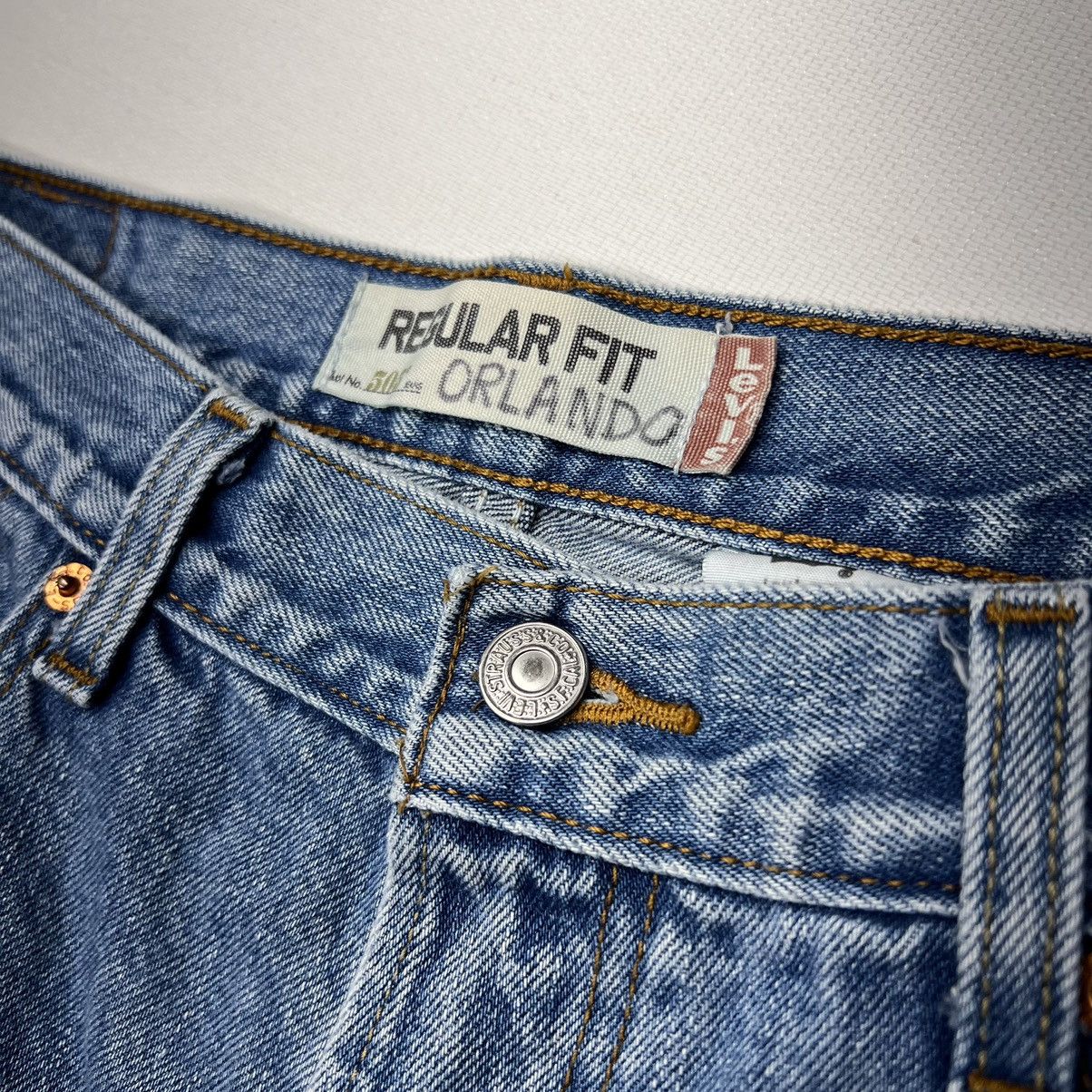 Levi's Levis 505 Jeans Regular Fit Straight Blue Pants Denim Y2K Size US 33 - 5 Thumbnail