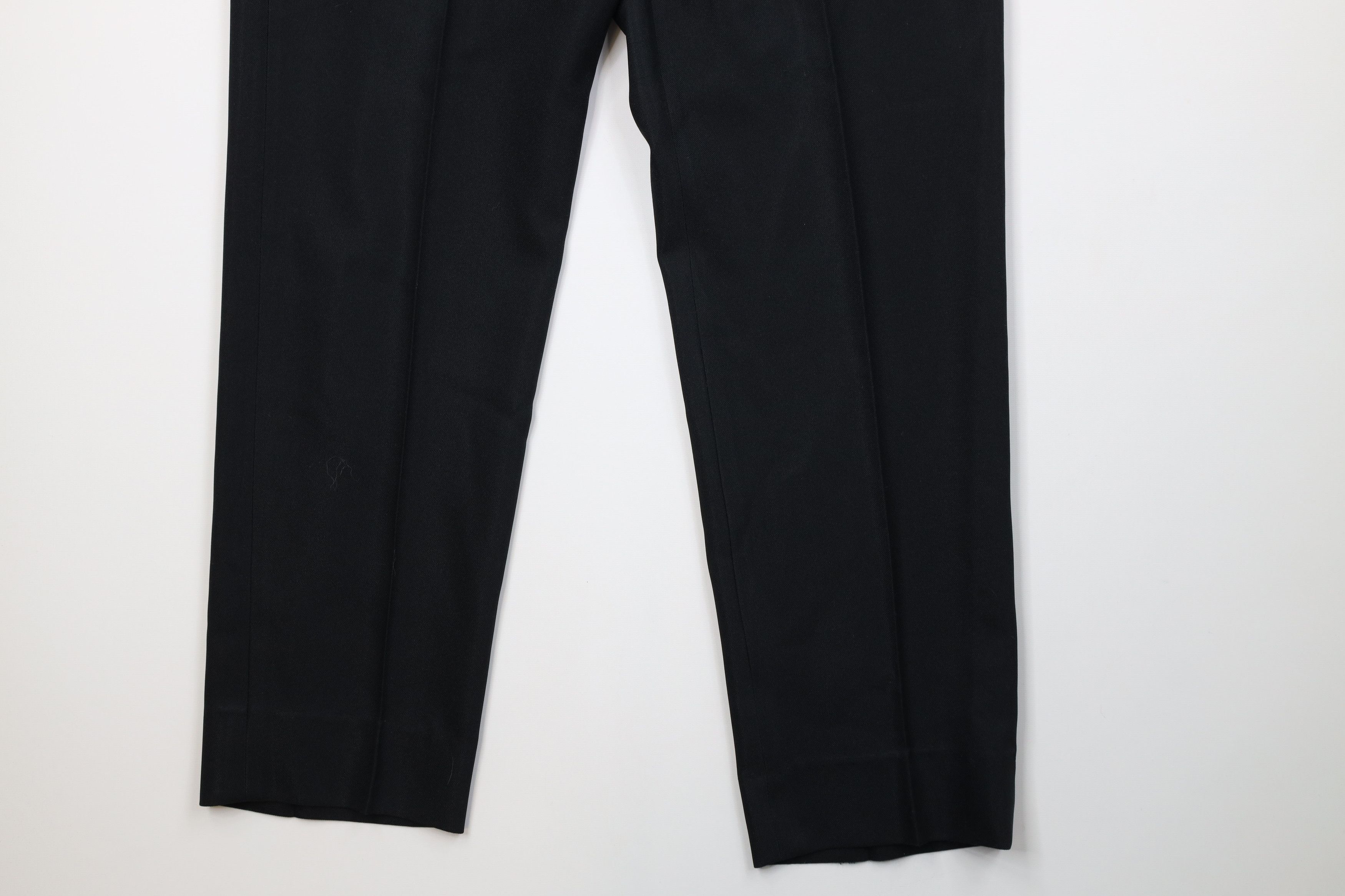 Vintage Vintage 70s Streetwear Flared Chino Pants Trousers Black USA Size US 38 / EU 54 - 4 Thumbnail
