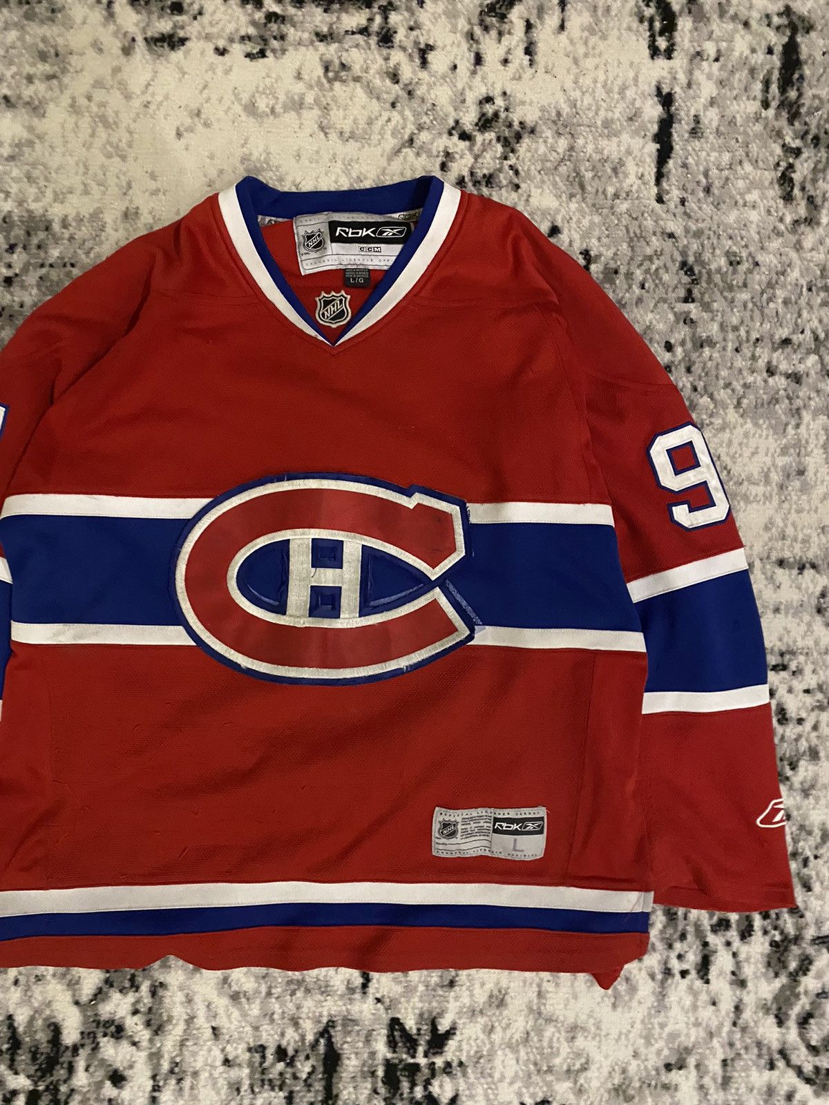NHL × Reebok × Vintage Reebok Montreal Canadiens Red NHL Hockey Jersey #91 Size US L / EU 52-54 / 3 - 2 Thumbnail