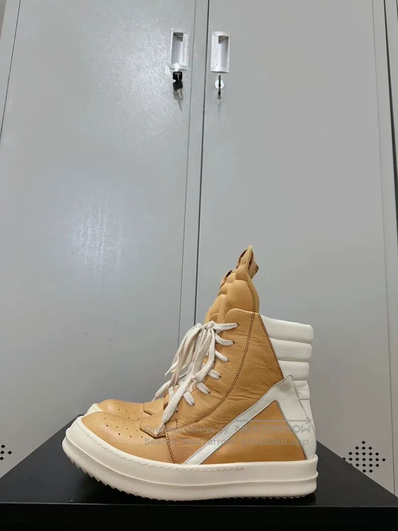 Rick Owens Rick Owens White and Orange Leather Inverted Triangle Size US 7 / IT 37 - 4 Thumbnail
