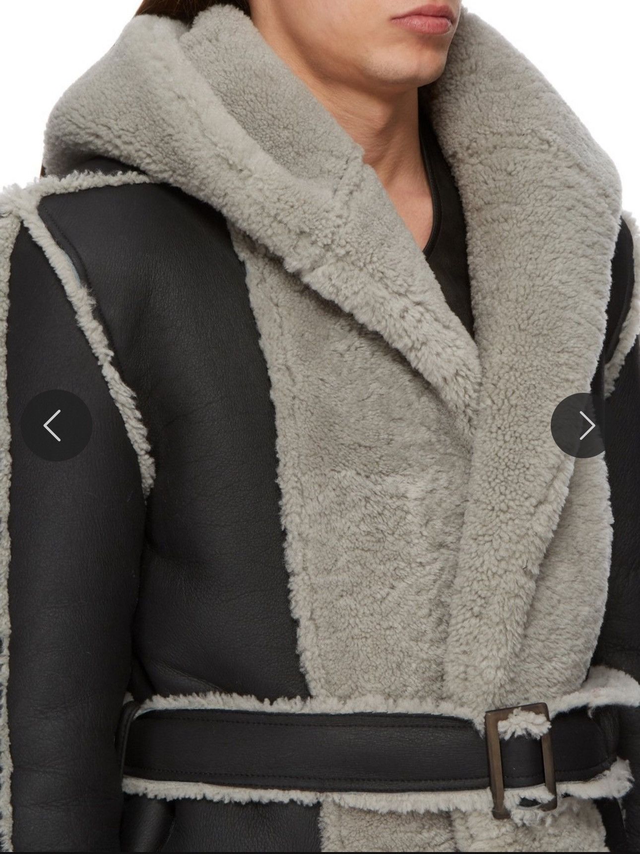 Rick Owens RICK OWENS FW24 PORTERVILLE RUNWAY MERINO SHEARLING Size US L / EU 52-54 / 3 - 4 Thumbnail