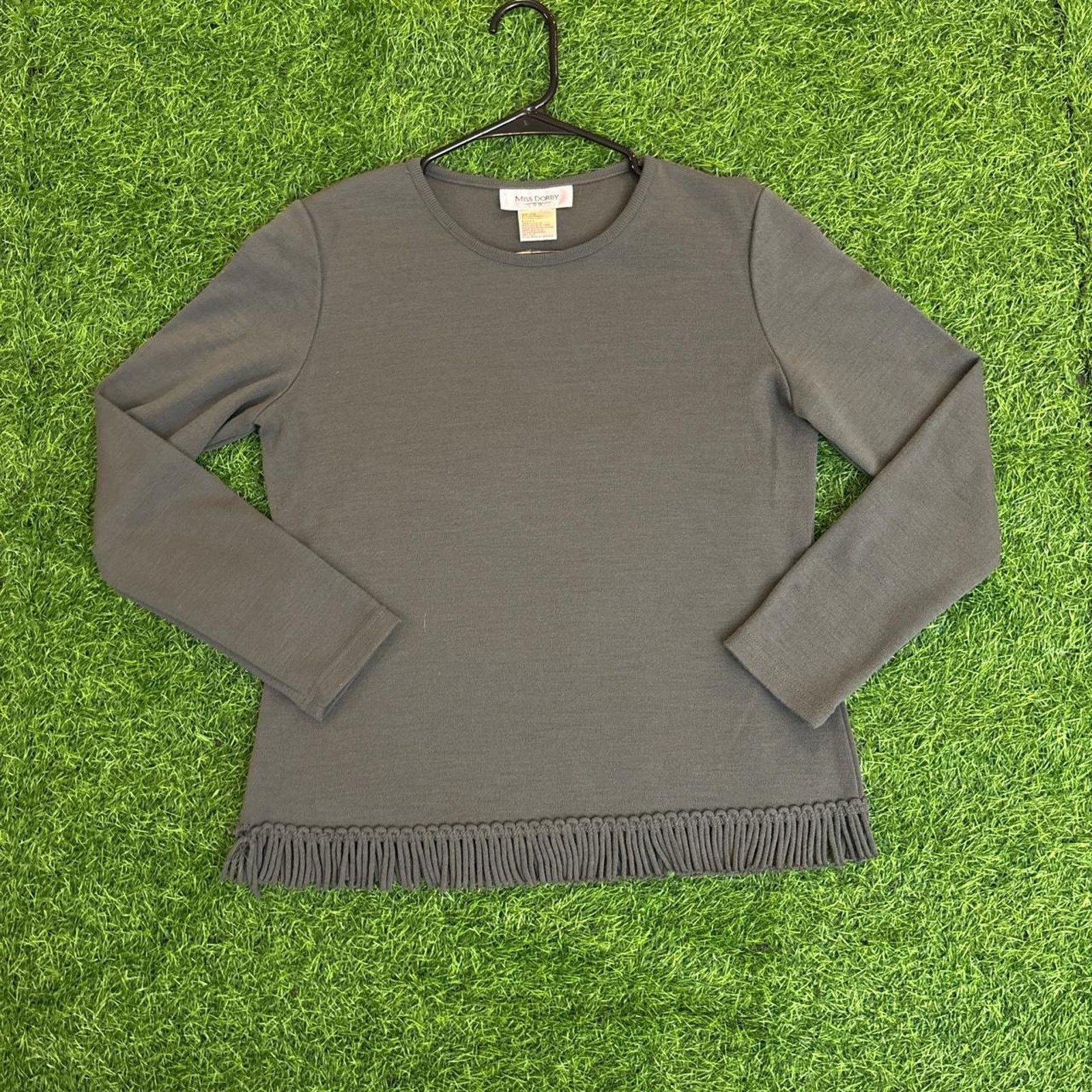 Other Women's Grey Miss Dorby Fringe Sweater Size S / US 4 / IT 40 - 1 Thumbnail