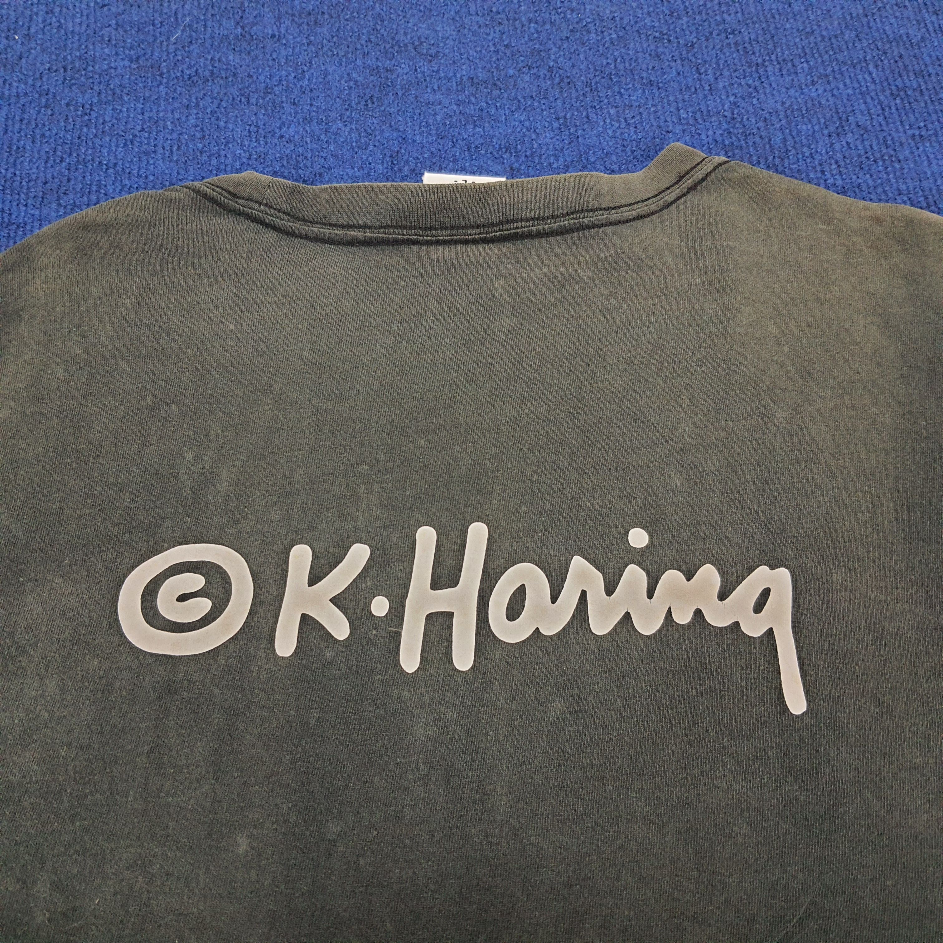 Japanese Brand × Vintage Vintage Keith Haring Skater T-shirt Size US L / EU 52-54 / 3 - 4 Thumbnail