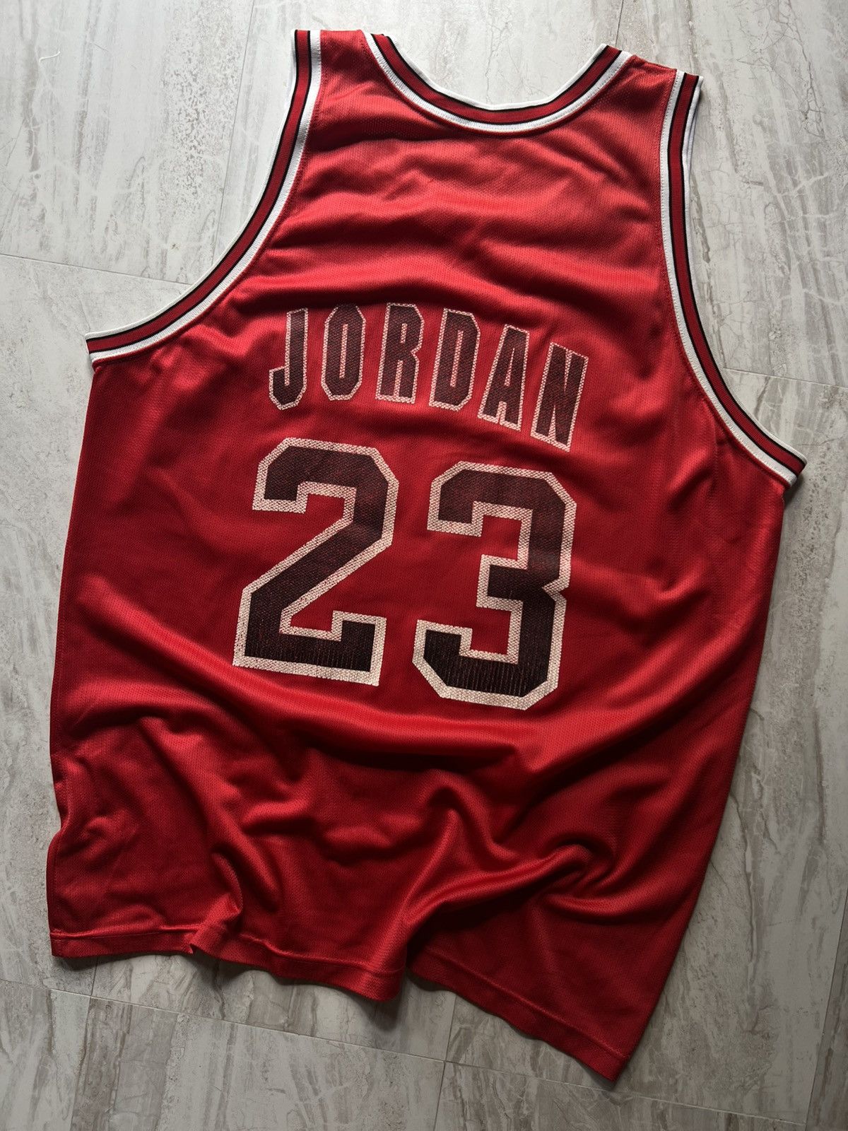 Champion Vintage 90’s Champion Chicago Bulls Jordan MJ NBA Jersey Size US XL / EU 56 / 4 - 2 Thumbnail