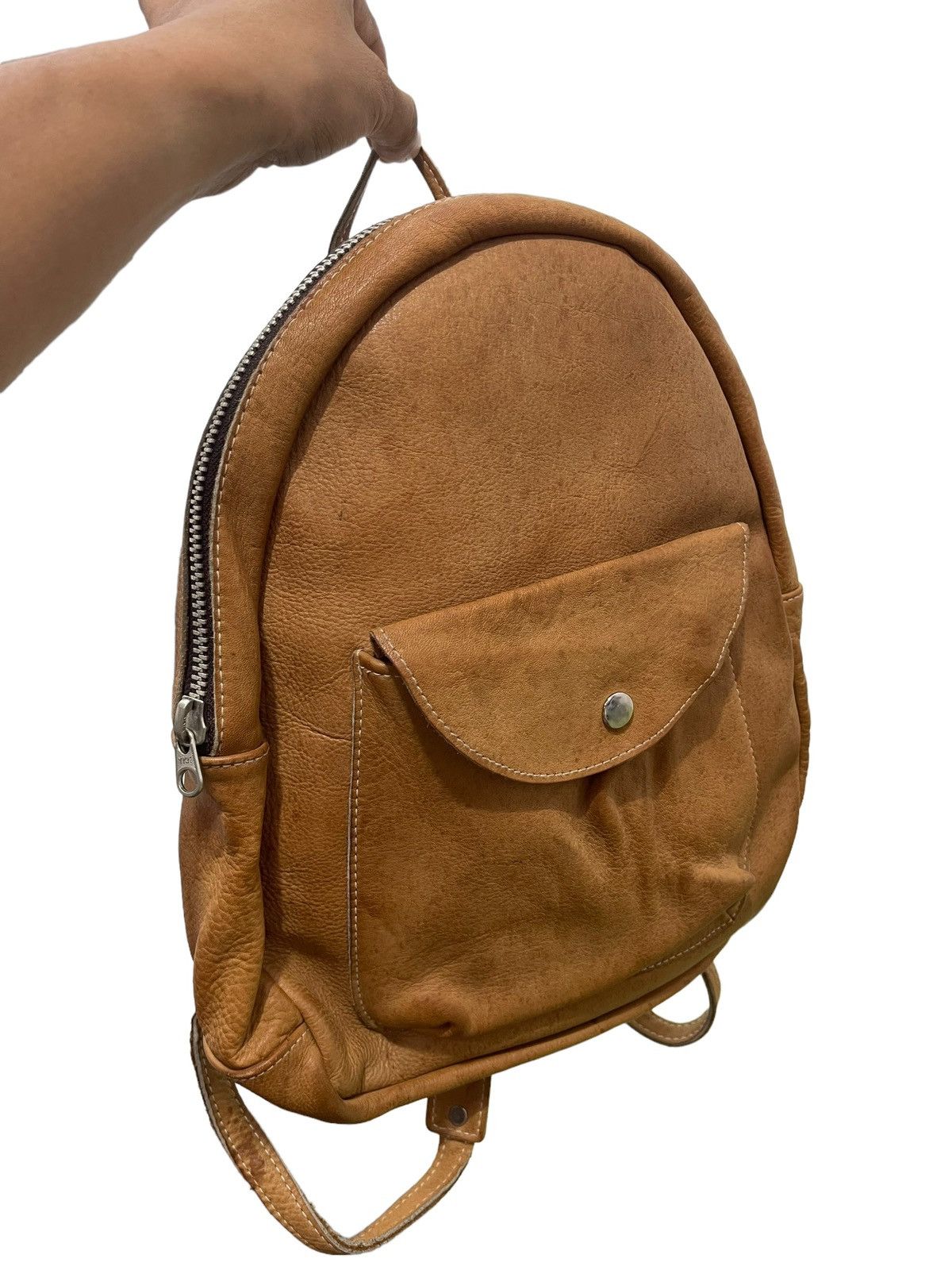 Genuine Leather Full Leather Backpack Unknown Handmade Bag 3🟩 Size ONE SIZE - 3 Thumbnail