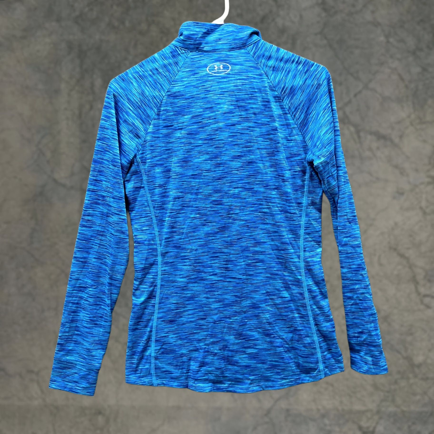 Under Armour Under Armour Sweatshirt Womens XS Blue 1/4 Zip Pullover Mock Neck Athletic Activewear Sweatshirt Mens Women Girls Size XS / US 0-2 / IT 36-38 - 1 Thumbnail