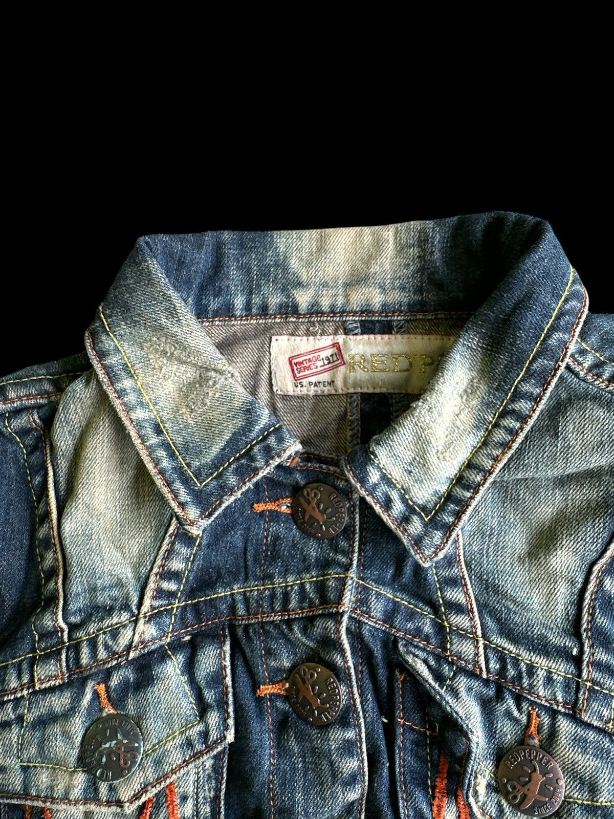 Japanese Brand RedPepers 💥 One Set Denim Jacket And Denim Jeans RedPeppers💥 Size US 29 - 4 Thumbnail
