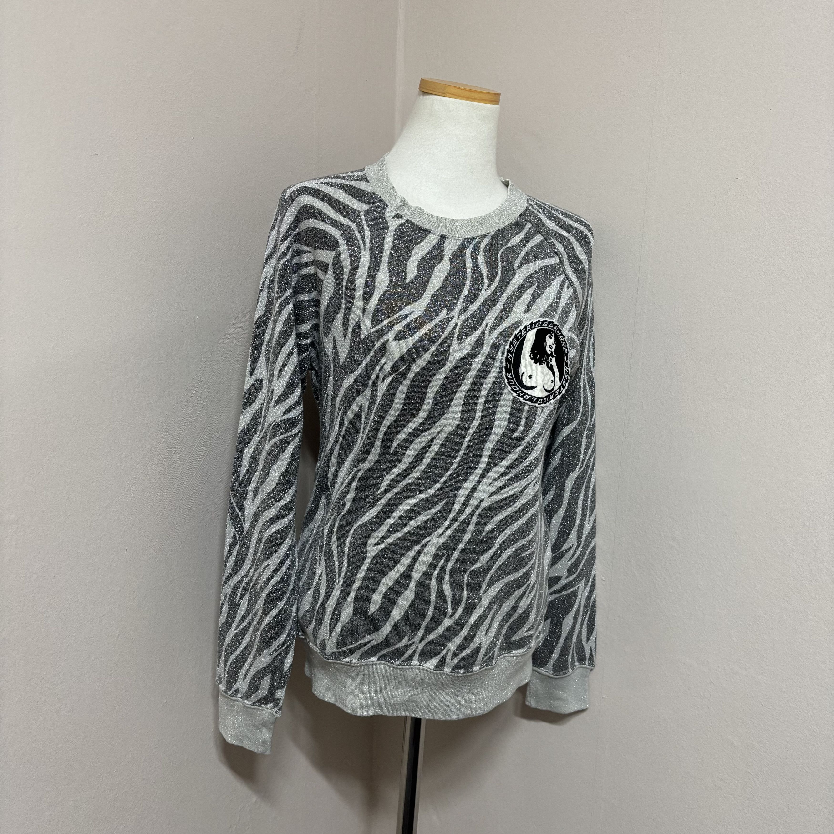 Hysteric Glamour HYSTERIC GLAMOUR Zebra Pattern Sweatshirt Size ONE SIZE - 2 Thumbnail
