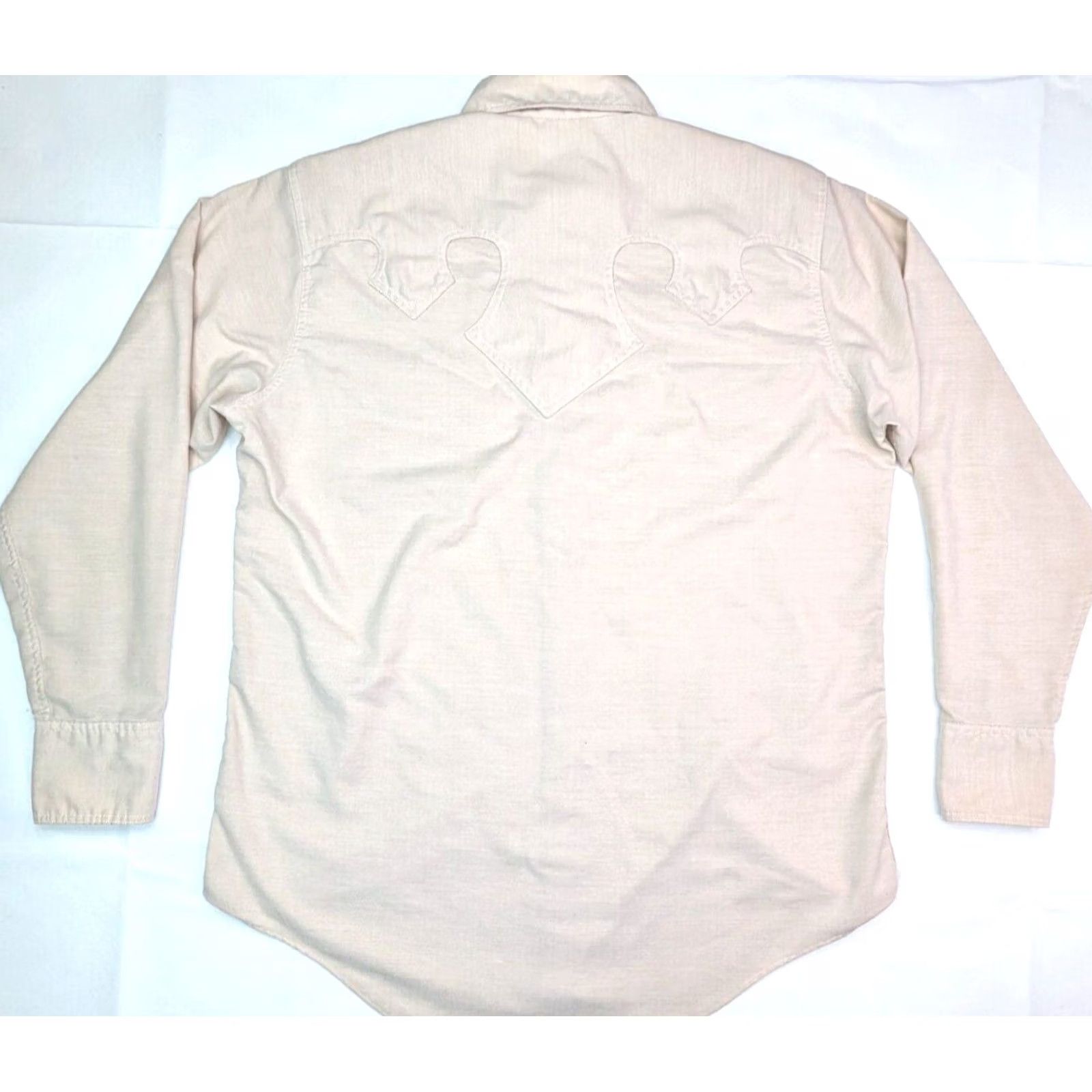 Denime Brandin' Iron Western Shirt Mens Long Sleeve Button-Up Denim Ivory Geometric Vintage Size US M / EU 48-50 / 2 - 7 Thumbnail
