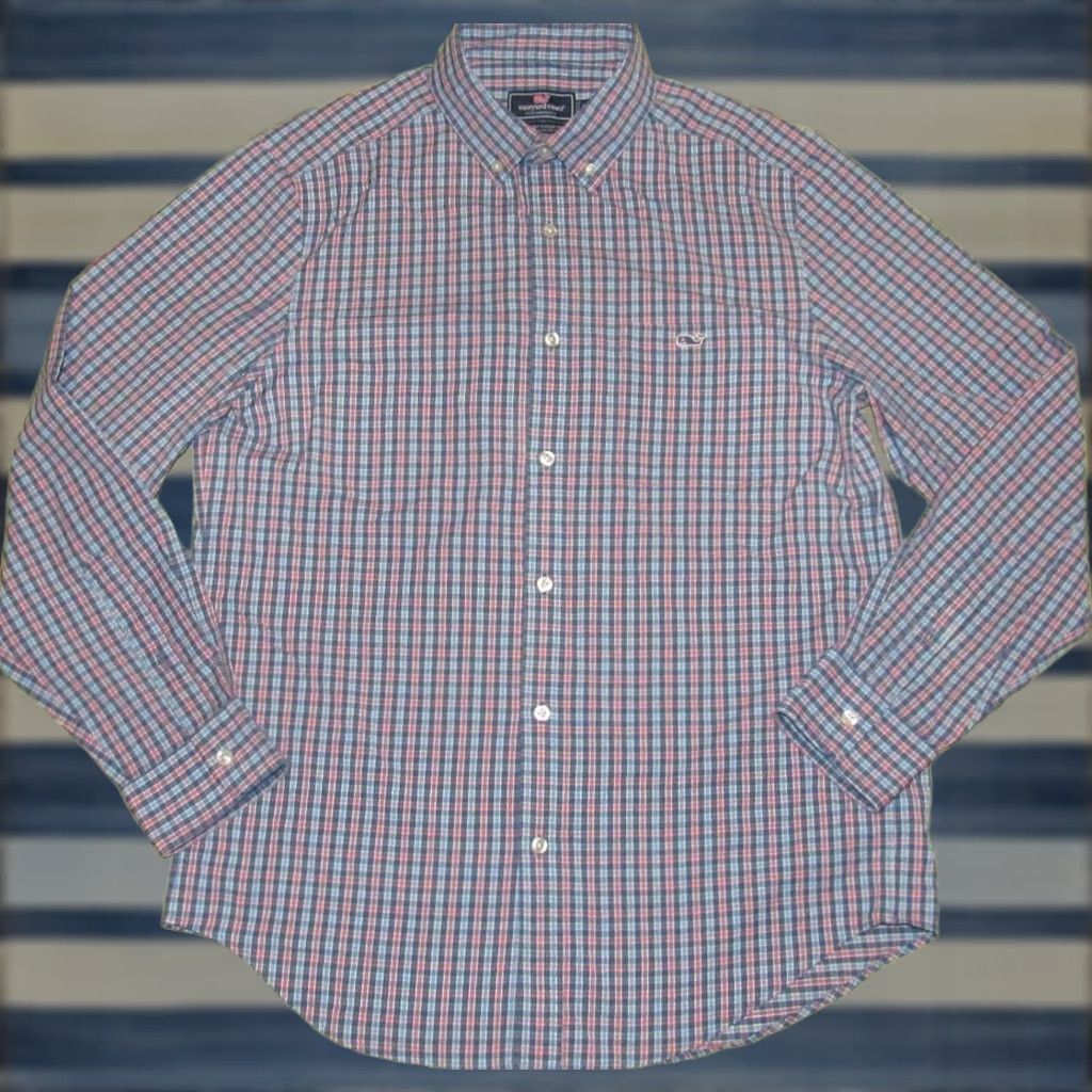 Vineyard Vines VINEYARD VINES Performance Pink Long Sleeve Button-Down Shirt M Size US M / EU 48-50 / 2 - 1 Thumbnail